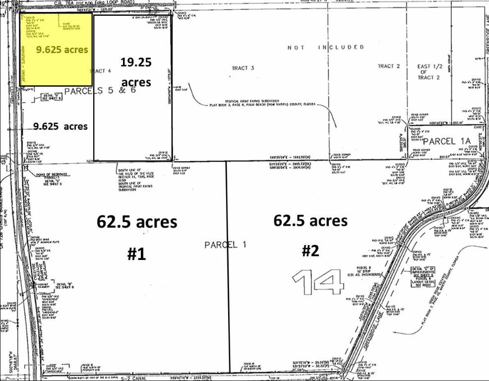 9.625 acres just 2 miles away from the I-95 interchange.  Ag Ranchette allows for 1 unit per 5 acres.