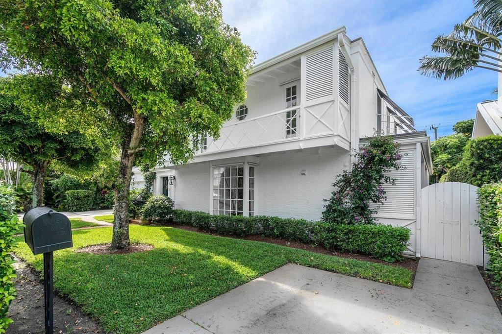 This charming historic 1935 English West Indies home was designed and preserved in the original classic Palm Beach style and features authentic architectural detail, hardwood floors, high ceilings and 2 fireplaces. This 5,252 square foot living space with pristine tropical décor includes a formal living room, dining room, large sunroom, eat-in kitchen, laundry room, 7-bedroom and 6 baths. Perfectly located 3 houses from the lake and bike trail, a short walking distance to a private beach access, the Breakers Hotel, Worth Avenue, shops and restaurants. The Four Arts Society with it's formal gardens, library and lecture theater is just a 5 minute walk away. The Everglades Club, The Bath and Tennis Club and other clubs are just a short 5 minute drive. The Palm Beach Day school is two blocks away.