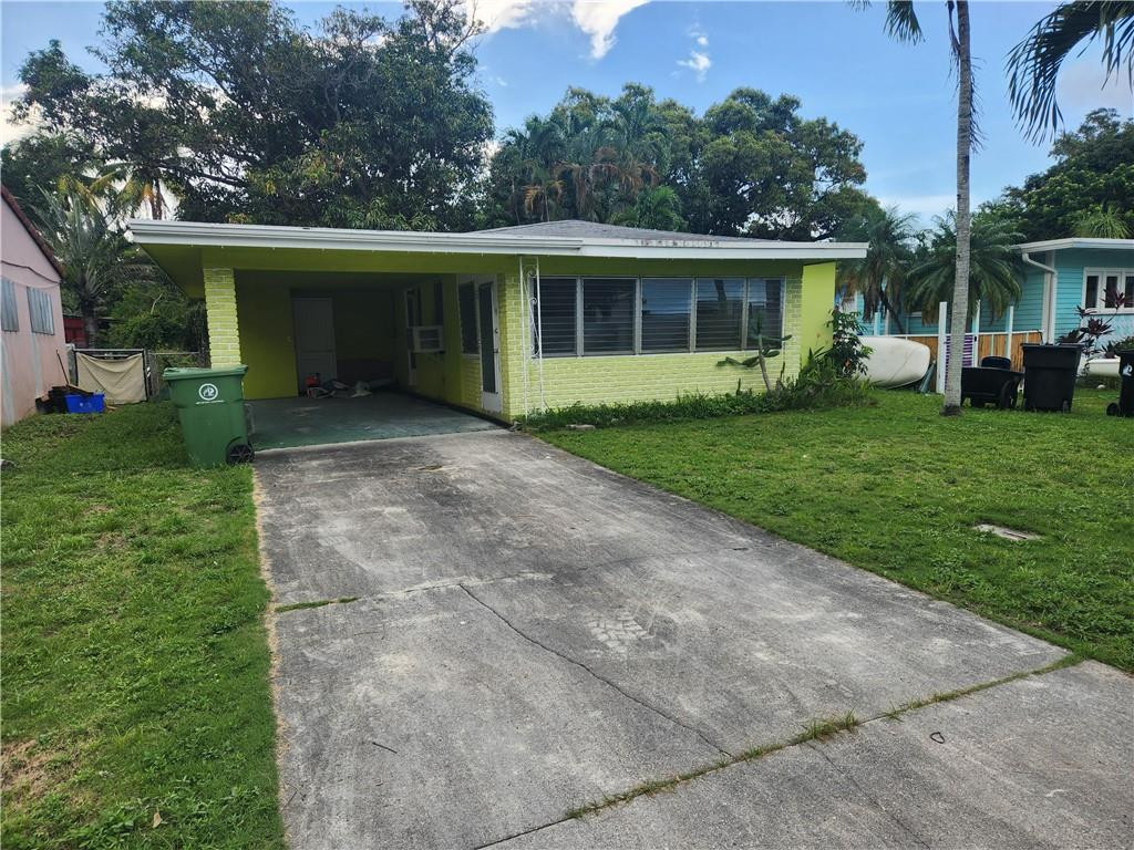 Opportunity to make this  2/1 midcentury home your own.  Large backyard with room for a pool or deck.  Investor opportunity.