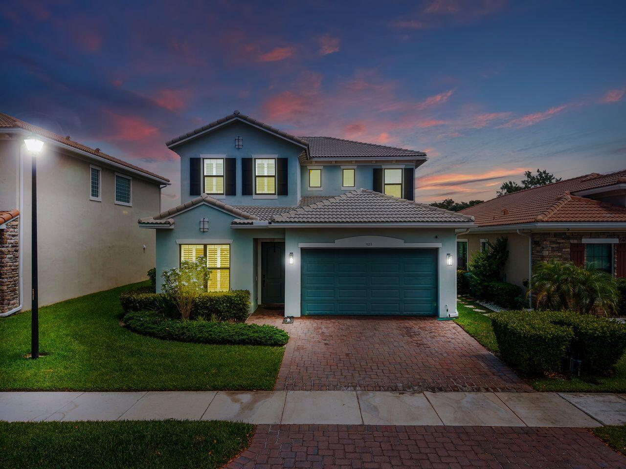 WELCOME HOME to THIS STUNNING HOUSE in GATED CORAL LAGO! Built in 2019, features include a LARGE OPEN KITCHEN w/ 42" CABINETS, HUGE ISLAND, QUARTZ COUNTERS, and S/S APPLIANCES * The 3-BEDROOMS are UPSTAIRS with the 4th room being an OFFICE/DEN located downstairs * This property offers immaculate LANDSCAPING, VOLUME CEILINGS, a FOYER ENTRY and UPGRADED DETAILS such as MOTORIZED BLINDS along the back of the house! You will love the LUXURY VINYL FLOORING downstairs & PLUSH CARPET upstairs * MAIN BEDROOM features an EN-SUITE BATH, DOUBLE SINKS, and an OVERSIZED WALK-IN SHOWER * HUGE WALK-IN CLOSET w/ BUILT-INS * LAUNDRY ROOM UPSTAIRS * PRIVATELY LANDSCAPED BACKYARD, with WATER VIEW, and COVERED PAVER PATIO * Amenities: CLUBHOUSE, COMMUNITY POOL, GYM, and PLAYGROUND, HOA covers LAWN!