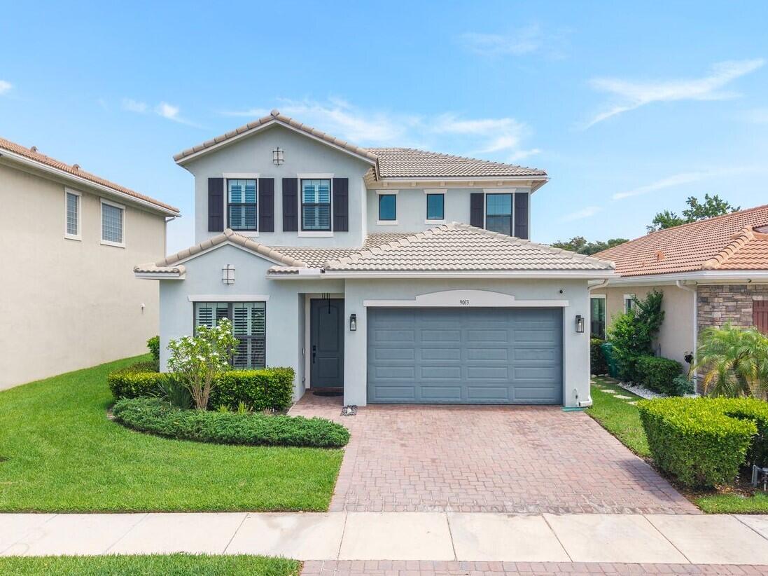WELCOME HOME to THIS STUNNING HOUSE in GATED CORAL LAGO! Built in 2019, features include a LARGE OPEN KITCHEN w/ 42" CABINETS, HUGE ISLAND, QUARTZ COUNTERS, and S/S APPLIANCES * The 3-BEDROOMS are UPSTAIRS with the 4th room being an OFFICE/DEN located downstairs * This property offers immaculate LANDSCAPING, VOLUME CEILINGS, a FOYER ENTRY and UPGRADED DETAILS such as MOTORIZED BLINDS along the back of the house! You will love the LUXURY VINYL FLOORING downstairs & PLUSH CARPET upstairs * MAIN BEDROOM features an EN-SUITE BATH, DOUBLE SINKS, and an OVERSIZED WALK-IN SHOWER * HUGE WALK-IN CLOSET w/ BUILT-INS * LAUNDRY ROOM UPSTAIRS * PRIVATELY LANDSCAPED BACKYARD, with WATER VIEW, and COVERED PAVER PATIO * Amenities: CLUBHOUSE, COMMUNITY POOL, GYM, and PLAYGROUND, HOA covers LAWN!