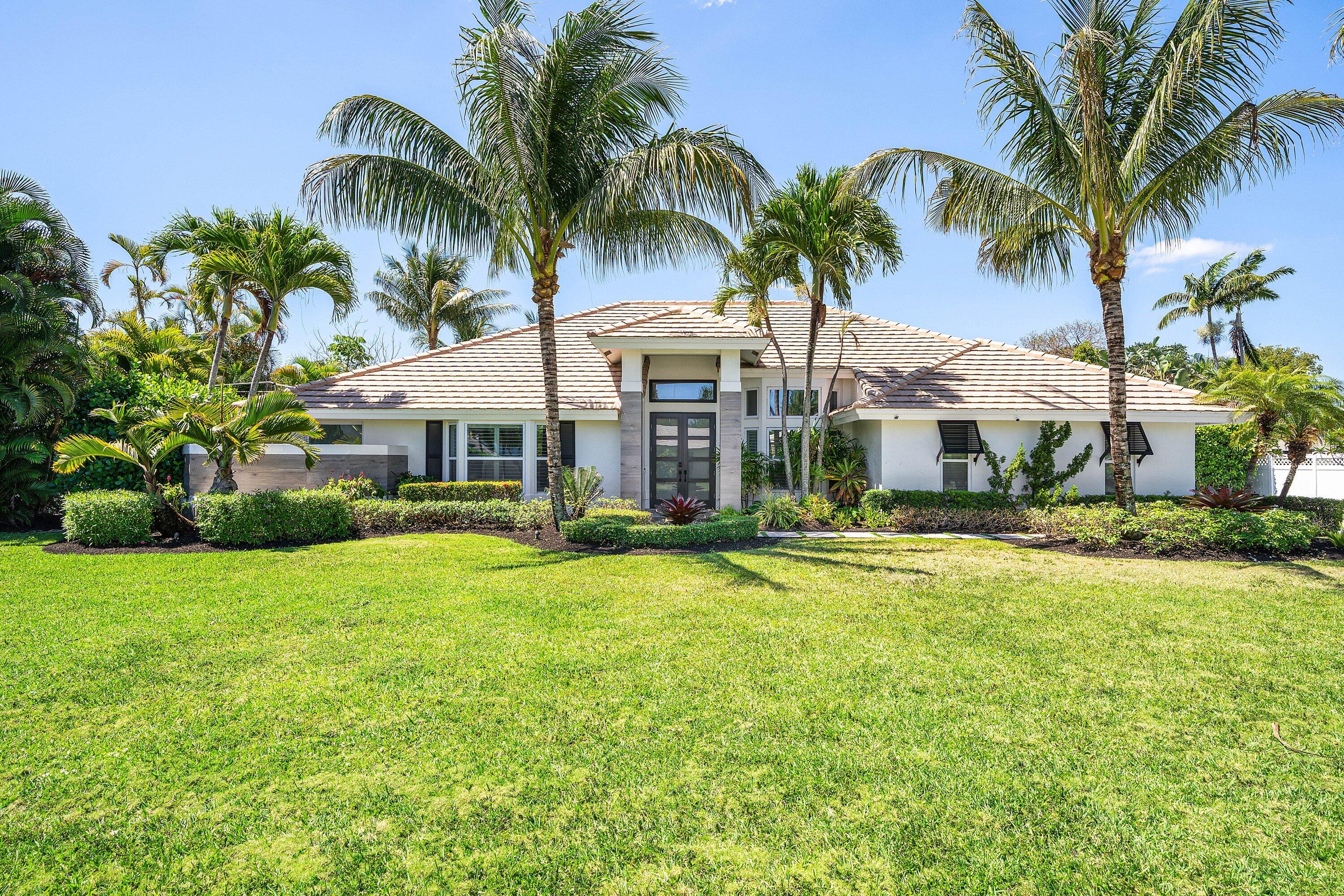 Completely updated single-family home perfectly situated on a cul-de-sac in coveted Lake Eden. This stunning split floor plan home features 4 bedrooms, 3 baths, high ceilings, and sits on an oversized lot with a gorgeous backyard designed for both relaxing and entertaining. Enjoy many designer features throughout, including a summer kitchen and putting green! Lake Eden is ideally located just minutes from downtown Delray and the beaches!