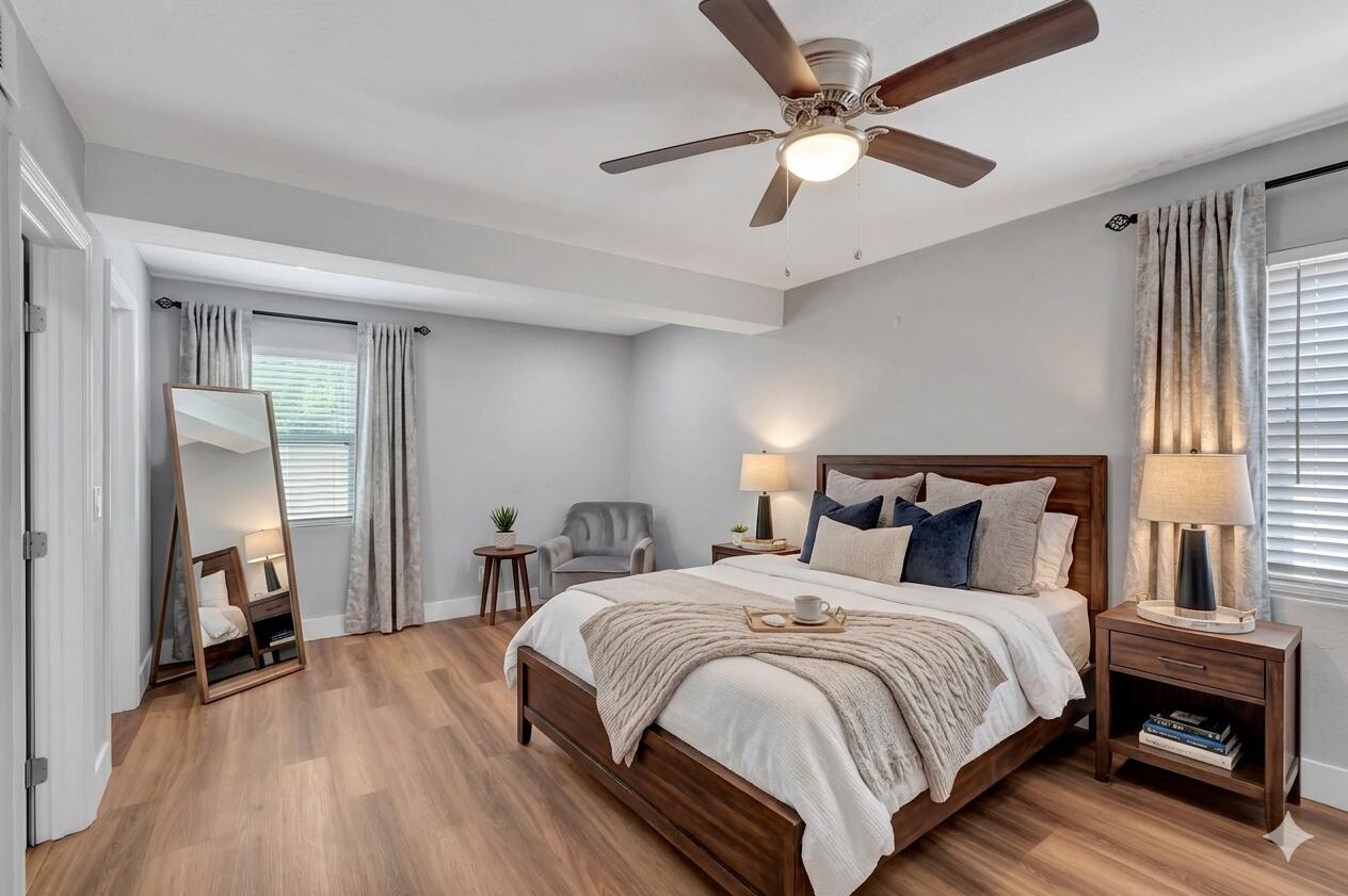 IMMEDIATE INCOME-PRODUCING GEM GENERATING $4,400/MONTH & JUST 1.7 MILE FROM THE BEACH! Stop searching for ROI—this NO HOA, fully renovated, turn-key property offers a rare combination of cash flow and an unbeatable location.The beautifully updated main home currently rents for $3,000/month, while the private rear efficiency brings in an additional $1,400/month. Enjoy ultimate peace of mind with a brand-new roof installed in 2024, new flooring, a sleek modern kitchen, and fully remodeled bathrooms throughout. Whether you are a seasoned investor looking for immediate passive income or a savvy buyer, the math here works perfectly. Great backyark with room to build a pool. Minutes from the sand, dining, and vibrant downtown Lantana.