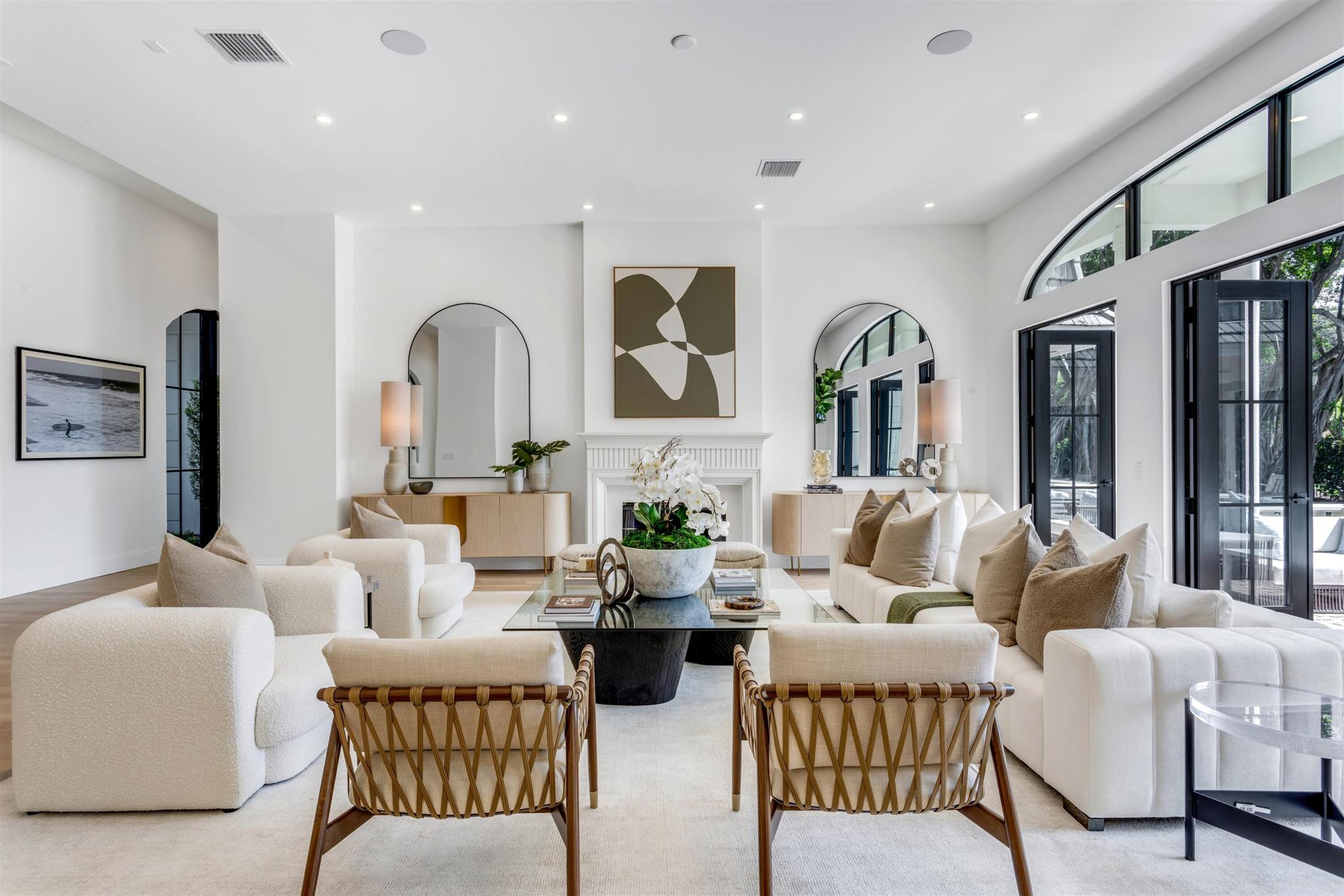 Public Remarks: 6 Bedroom/5.1 Bath Palm Beach-Inspired Stately residence in LES JARDINS, a highly coveted enclave within 5 mins of Pine Crest and St. Andrews Schools and w/i Spanish River HS district. Evoking timeless grandeur, the hallmarks of this home are high ceilings,  impressive room sizes, and floor to ceiling windows.This residence has been completely renovated with exquisite materials and master craftmanship & NEVER OCCUPIED.The thoughtful floor plan includes an expansive kichen/family room/dining area, a catering kitchen, 2 first floor offices with custom built-ins (One of the offices could be the 6th bedroom), a  Club Room, 3 laundry areas, & ensuite w/separate entrance. Les Jardins offers a 24-hour manned gate, 1/2 acre lots,Tennis Courts & Clubhouse with gym Staging and furnishings by Vesta Home; all furniture available for purchase.

DISCLAIMER: Information published or otherwise provided by the listing company and its representatives including but not limited to prices, measurements, square footages, lot sizes, calculations, statistics, and videos are deemed reliable but are not guaranteed and are subject to errors, omissions or changes without notice. All such information should be independently verified by any prospective purchaser or seller. Parties should perform their own due diligence to verify such information prior to a sale or listing. Listing company expressly disclaims any warranty or representation regarding such information. Prices published are either list price, sold price, and/or last asking price. The listing company participates in the Multiple Listing Service and IDX. The properties published as listed and sold are not necessarily exclusive to listing company and may be listed or have sold with other members of the Multiple Listing Service. Transactions where listing company represented both buyers and sellers are calculated as two sales. "No payments made until title passes" Some affiliations may not be applicable to certain geographic areas. If your property is currently listed with another broker, please disregard any solicitation for services. Information published or otherwise provided by seller, listing company or its representatives is deemed reliable but are not guaranteed and subject to errors, omissions, or changes without notice. Copyright 2025 by the listing company. All Rights Reserved.