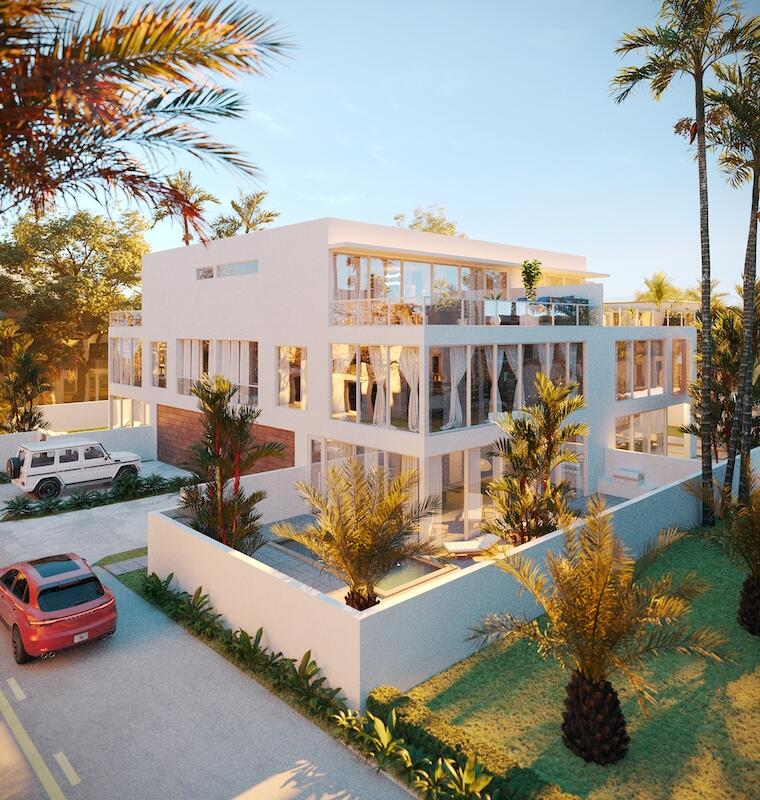 Bespoke coastal living is now within your reach in coveted East Delray Beach. The highest standard of modern architecture seamlessly blends with the elegant seaside charm of Florida's ''Village by the Sea'' at ASEA 4, a collaboration from the visionary teams at Stamm Development Group, The Decorators Unlimited, and Silberstein Architecture. Inspired by the best of seaside living, the warmth of coral and the cool tones of sea glass harmonize at ASEA 4 to provide you with the perfect paradigm of South Florida lifestyle without the wait, delivering in early 2025. Located less than two blocks from Delray's most beloved amenities, including pristine beaches and elevated shopping and dining destinations on Atlantic Avenue, ASEA 4 is a gleaming modern beacon in the heart of a thriving beach town.

3,270 SF under air, with 4 bedrooms, 4 full bathrooms, 1 powder room, and a 2-car garage; there is ample space for both hosting guests and serene family living.

The first floor's spacious 11' ceilings welcome guests into the home, with abundant room for entertaining thanks to the open floor plan that connects the great room to the kitchen, which includes a cutting-edge Wolf/Subzero appliance package fit for the most enthusiastic of home chefs. Glass doors off the great room and kitchen welcome in natural light and provide access to the private outdoor space, which includes a saltwater pool, summer kitchen with a gas grill and under-counter beverage center, and patio space for relaxing.

A 3-story elevator seamlessly connects the ground level to the home's second and third floors. Once upstairs, visitors can take in the 2nd-floor primary suite, which contains a luxurious main bath with dual vanities, water closet, expansive shower, and soaking tub. Even better, the suite boasts two unique walk-in closets and easy access to the second-floor laundry with Electrolux washer and dryer. The second floor is completed by a guest bedroom and the lounge, which is perfect for entertaining and utilizing as a secondary living area. The third floor comprises two additional guest bedrooms, each with its own full bathroom, along with a balcony for soaking in the Florida sun and ocean breezes.

Bespoke touches abound throughout the home, including custom local kitchen and vanity cabinetry, natural white oak flooring throughout, and textured sandstone-style porcelain in the bathrooms. Cutting-edge contemporary amenities include recessed LED lighting throughout, smart home integration, top-of-the-line appliances, and much more. Follow your heart towards the sea and experience a new standard of coastal living in Delray Beach at ASEA 4.

Party wall agreement to be in place. No Homeowners Association.

In the event a Buyer defaults, no comm will be paid to Co-operating Broker on the Deposits retained by the Seller. Builder reserves the right to make changes and/or modifications to, plans, specifications, features, colors and prices. All plans, elevation renderings shown are artists' conceptions and are not to scale. The information herein is believed to be accurate but not guaranteed and maybe subject to errors, omissions and changes without notice.

Disclaimer: The information published & provided including but not limited to prices, measurements, square footages, lot sizes, features, finishes, and calculations are subject to errors, omissions or changes without notice. All such information should be independently verified. All parties should perform their own due diligence on pre-construction sales to verify all information.

Developer fee of 1.5% of the purchase price at closing.