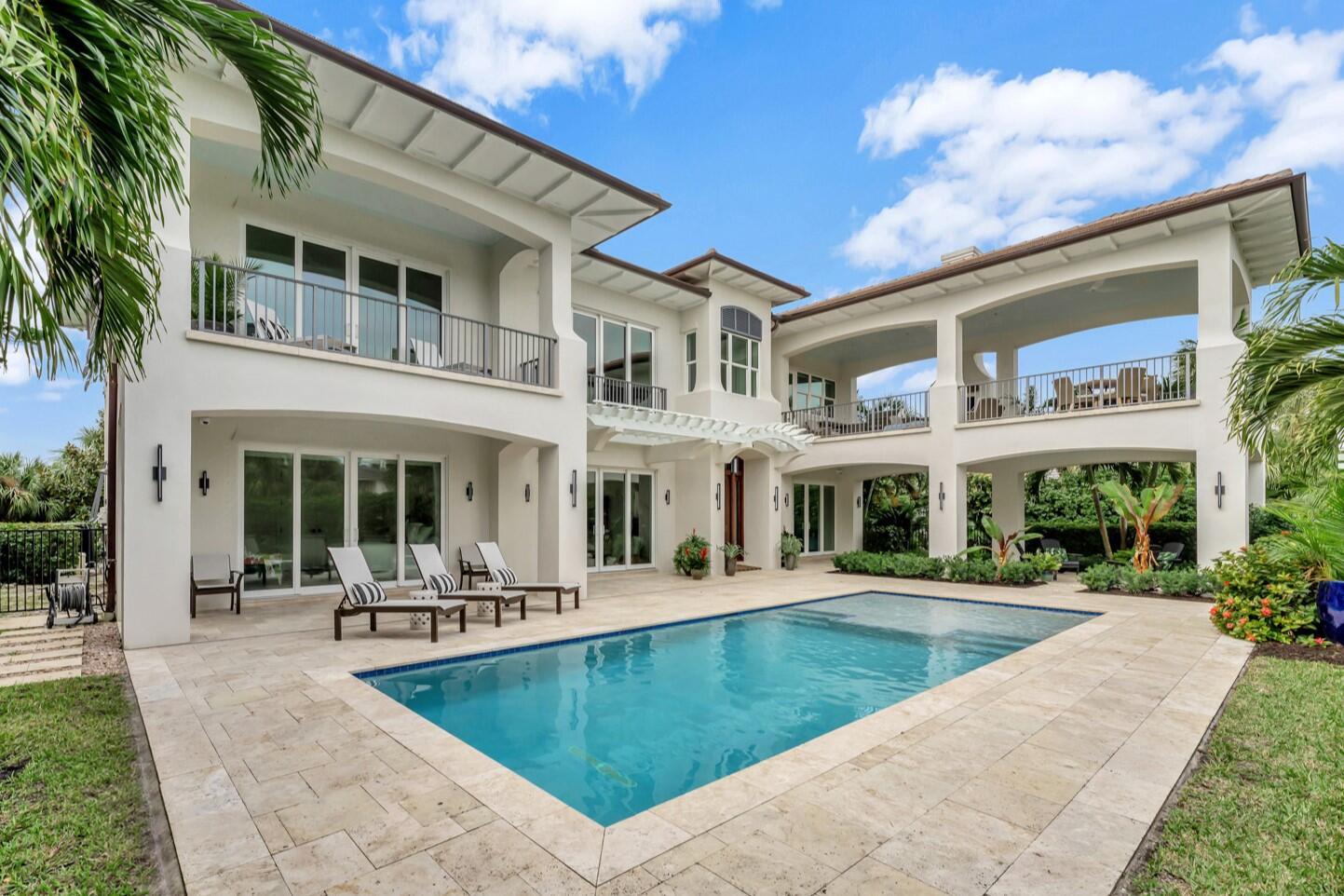 Captivating 4/4/2 pool home built in 2018. Close to the Moorings and St. Edwards School. 2 floors with main living area on the 2nd floor perfect for capturing the ocean breezes and sun. Elevator conveniently located near the 3 car gar. for easy transport of groceries from car to kitchen! Focal point is the Entertainment Terrace just off the chef's kitchen. Gas grill & fire place are great for 1st class BBQ's & huddling on winter evenings.The kitchen is the heart of the home, an oversized island as the centerpiece, with Wolf range, Subzero ref desirable walk in pantry, too many features to list.