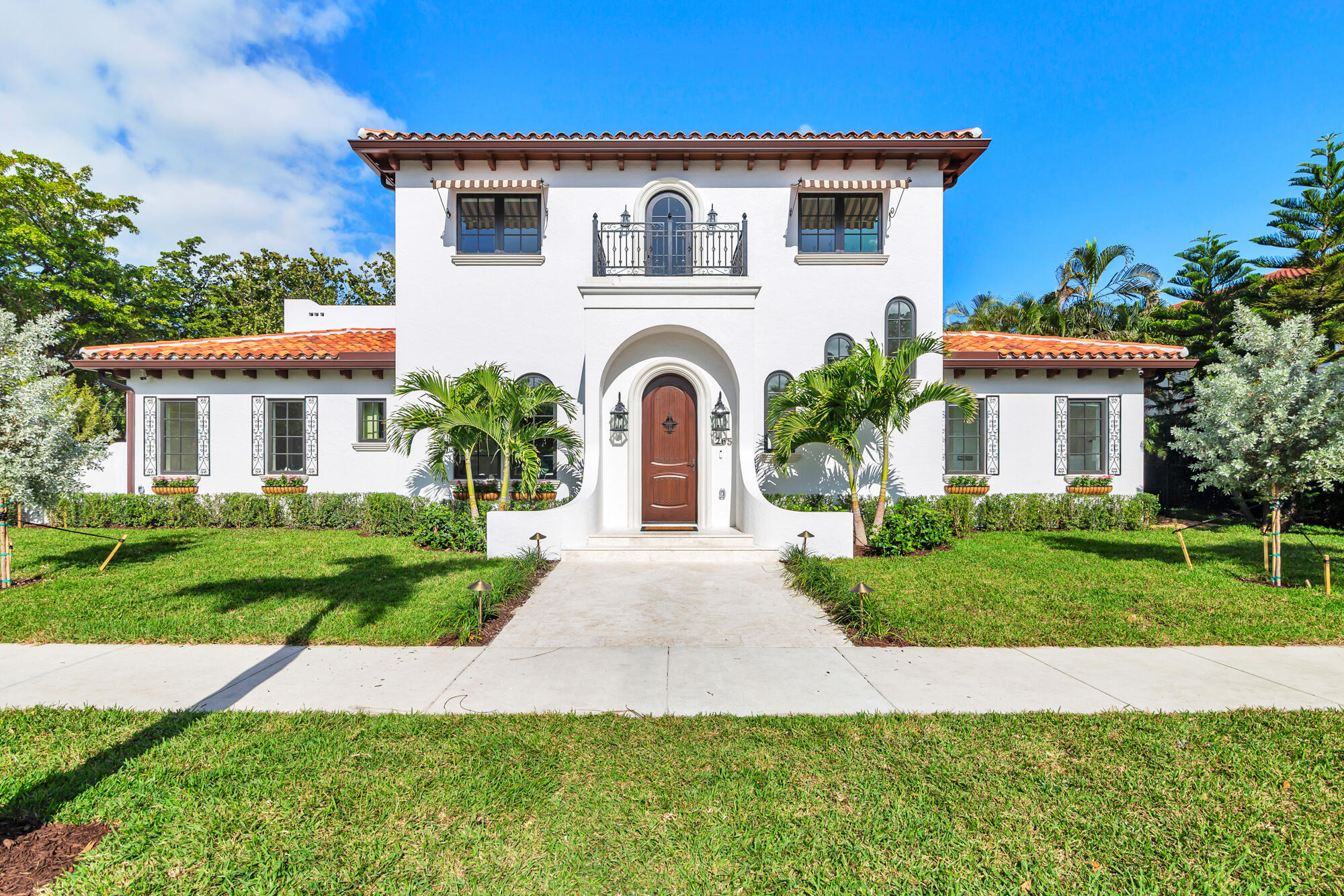 Brand-new construction of exceptional quality and detail, this Neo-Historic Mediterranean-inspired residence is beautifully sited and landscaped on a 9,585± SF lot and offers over 4,000 SF of refined living space. A magnificent arrival begins in the captivating entry and foyer, where rich wood and limestone are artfully patterned together, leading to wide-plank oak floors that flow throughout the home, with soaring 12-ft ceilings on the main floor and custom millwork details in each room. Designed for both elegance and ease, the home features 6 bedrooms, 5 full and 2 half baths, solid concrete block construction, and all hurricane-impact windows and doors. Gracious formal dining, a gourmet kitchen, and a wet bar with Taj Mahal quartzite countertops, and expansive living areas open to the shimmering heated pool and spa with a romantic waterfall feature. The first-floor primary suite enjoys a sumptuous marble bath, while the library/guest suite opens through double French doors to a travertine stone courtyard with a fountain. Three additional bedrooms upstairs, two laundry rooms, and a separate 2-car garage with a guest apartment complete this home. Fully set up with Wi-Fi-enabled exterior Security and Indoor/Outdoor Audio systems, landscape lighting, and irrigation. Ideally located in the coveted Historic Prospect Park neighborhood, situated close to the intercoastal and ocean beaches, restaurants, parks, schools, The Park Golf Course, Worth Ave, City Place, and downtown WPB. Don't miss this special and unique opportunity in the best that West Palm Beach has to offer!

DISCLAIMER: The written and verbal information provided including but not limited to prices, measurements, square footages, lot sizes, calculations and statistics have been obtained and conveyed from third parties such as the applicable Multiple Listing Service, public records as well as other sources. All information including that produced by the Sellers or Listing Company are subject to errors, omissions or changes without notice and should be independently verified by any prospect for the purchase of a Property. The Sellers and Listing Company expressly disclaim any warranty or representation regarding all information. Prospective purchasers' use of this or any written and verbal information is acknowledgement of this disclaimer and that Prospects shall perform their own due diligence. Prospective purchasers shall not rely on any written or verbal information provided when entering a contract for sale and purchase. Some affiliations may not be applicable to certain geographic areas. Copyright 2023 Listing Company. All Rights Reserved.