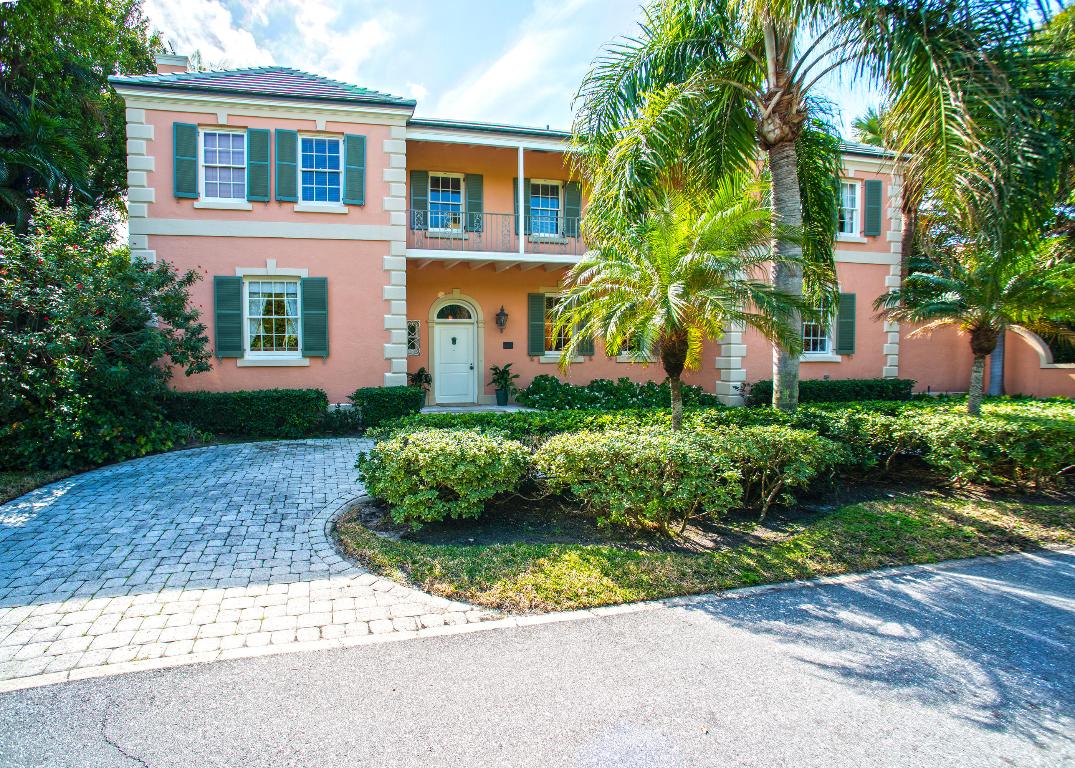 Careful design from 1943 has produced a timeless Palm Beach home abounding with grace and style that transcends the decades since.  Subtle updating throughout this beautiful and bright two-story home makes it comfortable and suitable for today.  The coveted Eden Road location with the large 100’ x 140’ lot and service road to the rear allows for a very spacious & lushly planted pool garden and room for expansion of the home. There is a detached pool house with an air conditioned cabana & bath opening to the pool area, plus a two car garage, laundry and storage room.  The first floor consists of a large living room with fireplace, a beautiful stair hall & vestibule, sunny loggia, formal dining room and a very large & well equipped kitchen & eating area. The second floor holds four bedrooms & four baths, multiple closets and access to the front veranda.  A lovely home awaiting a lucky new owner.  
EXCLUSIONS:  Dining Room, MBR and Foyer Chandelier, Living Room draperies and Weather Vane on Cabana.