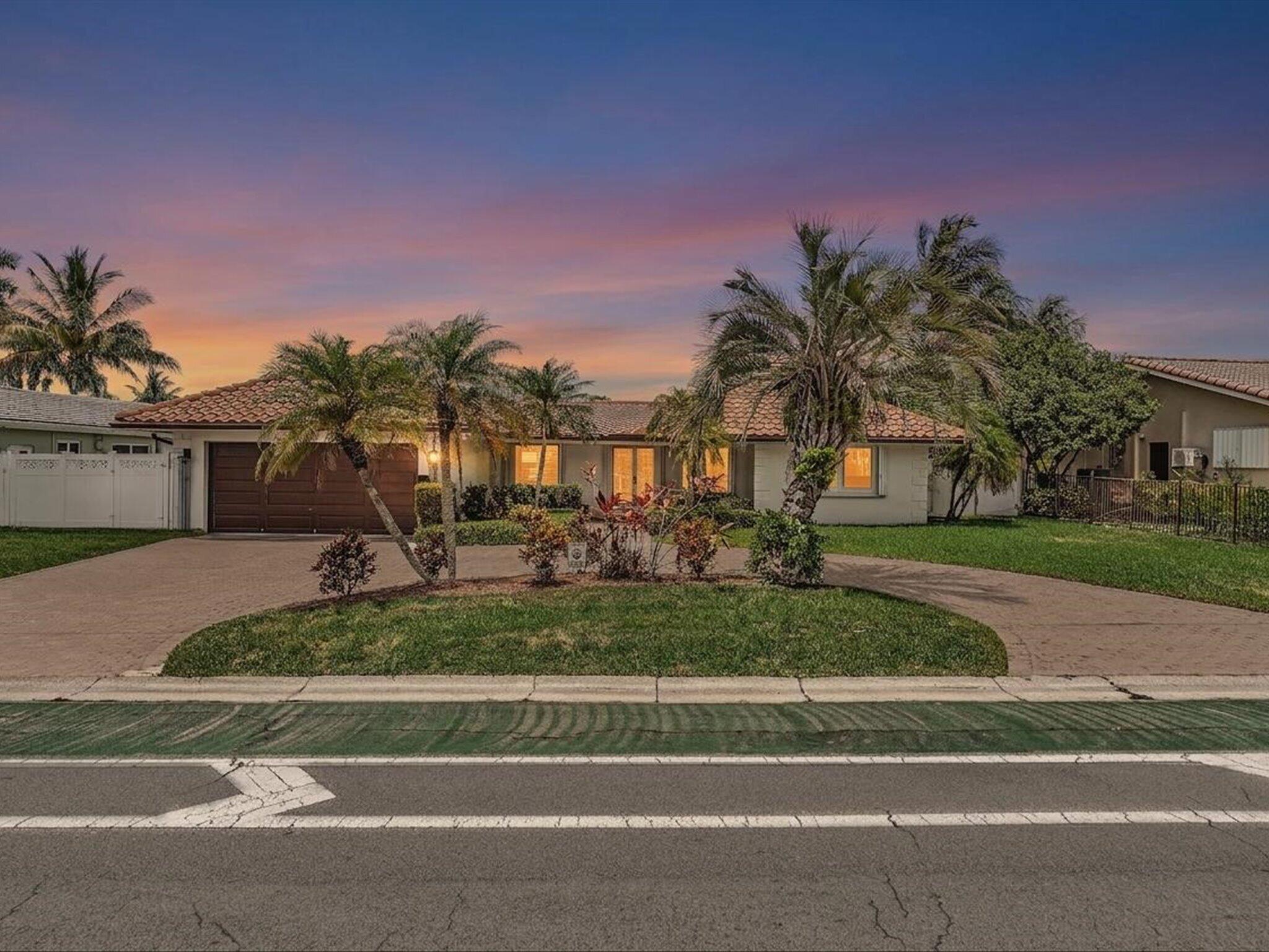 Discover waterfront living in one of Fort Lauderdale's most sought-after boating communities, The Landings. This 3-bedroom, 3-bath pool home offers 80 feet of waterfront, ocean access with just one fixed bridge, an exceptional location for boating enthusiasts, and breathtaking long water views showcasing spectacular sunrises.  Set on a desirable waterfront lot, the home features a circular driveway, newer roof, new appliances, and a spacious floor plan. Lovingly maintained and move-in ready, the home also offers the flexibility to reflect your own design aesthetic, making it an exceptional opportunity in a premier waterfront location. Enjoy the South Florida lifestyle just minutes from the beaches, restaurants, and shops of Lauderdale-by-the-Sea, the dining and entertainment of Las Olas Boulevard, Fort Lauderdale-Hollywood International Airport, and everything that makes Fort Lauderdale one of South Florida's premier boating destinations.  Whether you're searching for a primary residence, seasonal retreat, or investment opportunity, this is a rare offering in one of Fort Lauderdale's most desirable waterfront neighborhoods.