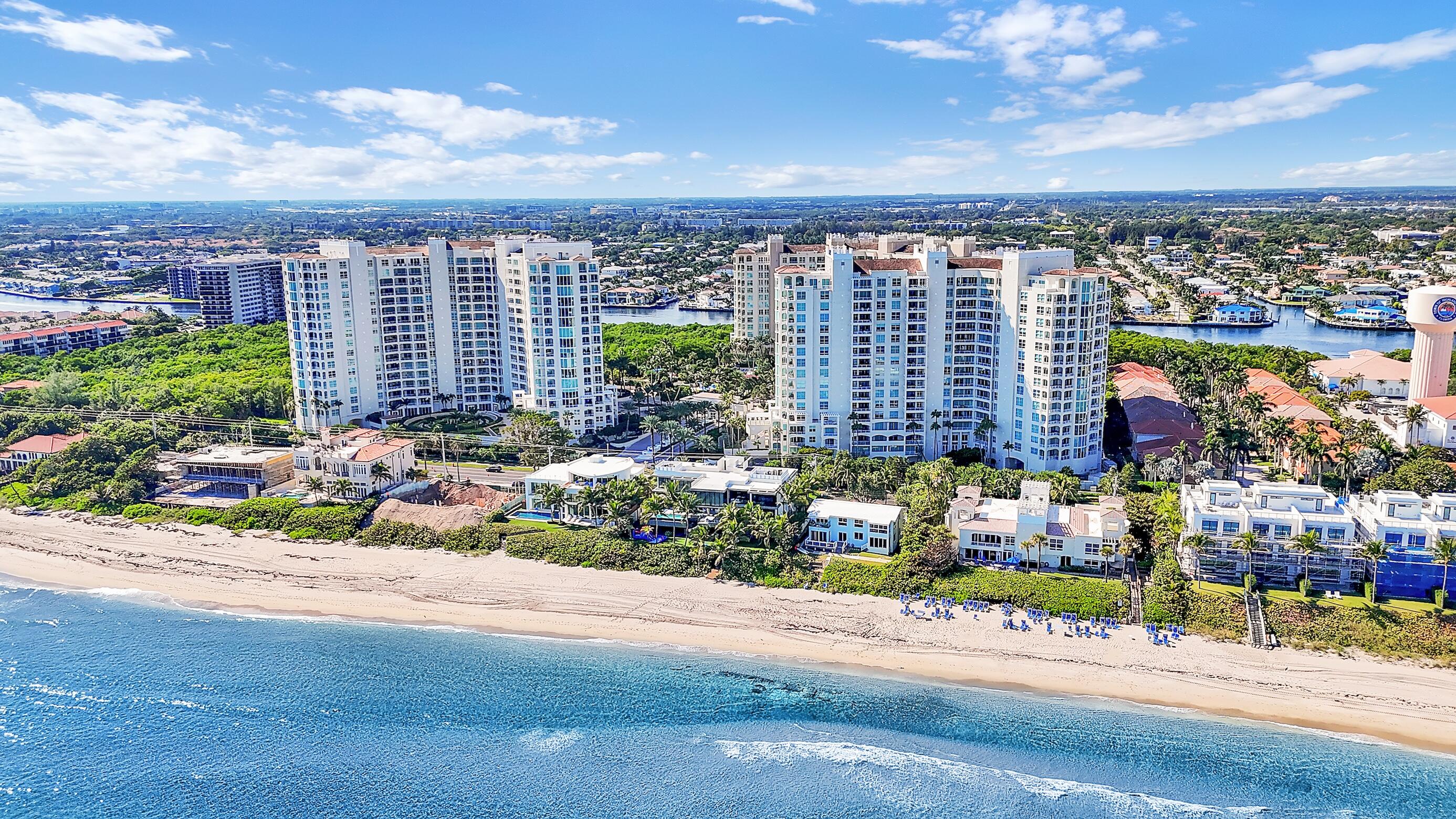 Perfect combination of great location & price. LUXURY condo in a resort-style community with private Ocean Club and beach access. You feel sense of arrival as you step off the modern elevator into your private foyer and enter this 2BR w/Den and 2 and half bath residence featuring multiple large balconies, with striking vistas of Ocean and tropical grounds. This luxury condo offers 9-ft ceilings, marble and porcelain floors, elegant kitchen and floor-to-ceiling impact glass windows for abundant natural light. The primary suite includes his and hers walk-in closets, a spa-style bath, and access to a private balcony. A second balcony, located between the kitchen & dining room, provides a convenient space for outdoor dining or relaxing. Additional features include a versatile den w/built-ins ,a spacious laundry room with ample storage and a thoughtful floor plan designed for comfort and functionality.

Toscana luxurious amenities include a private oceanfront beach club with perfect beach, 3 heated pools, 2 tennis courts, fitness center, billiards, card rooms, social rooms, valet parking, 24-hr manned gate, and security-staffed lobby w/concierge services available for your every need. Artfully situated on 17-acres enclave between the Atlantic Ocean and Intracoastal Waterway in Highland Beach, with convenient access to area's world-class array of shopping, dining and cultural venues of adjacent  Boca Raton & Delray Beach. Just a short drive to WPB airport or private / executive airport in Boca Raton.
A perfect combination of luxury, location, and a distinctive way of LIFE!