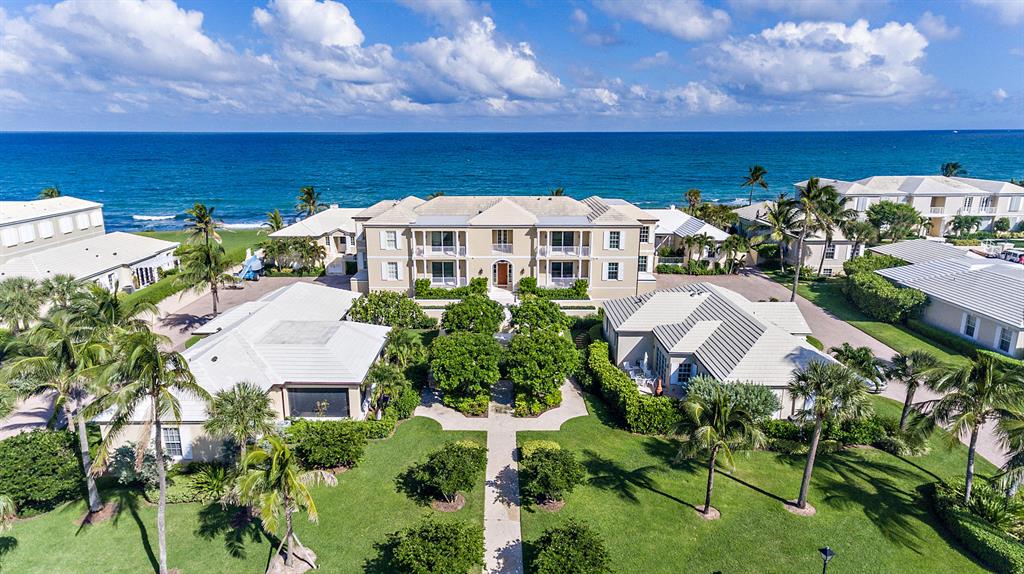 With direct views of the Atlantic Ocean, this newly renovated and enlarged condo in Ocean House III, lives more like a single-family home. Incorporating four bedrooms and four bathrooms this home has views from every room.  Light, bright and open, the kitchen is the center of this home overlooking the dining area, family room and the white sandy beaches to the east.  Located minutes away from the Lost Tree Village Beach Club.