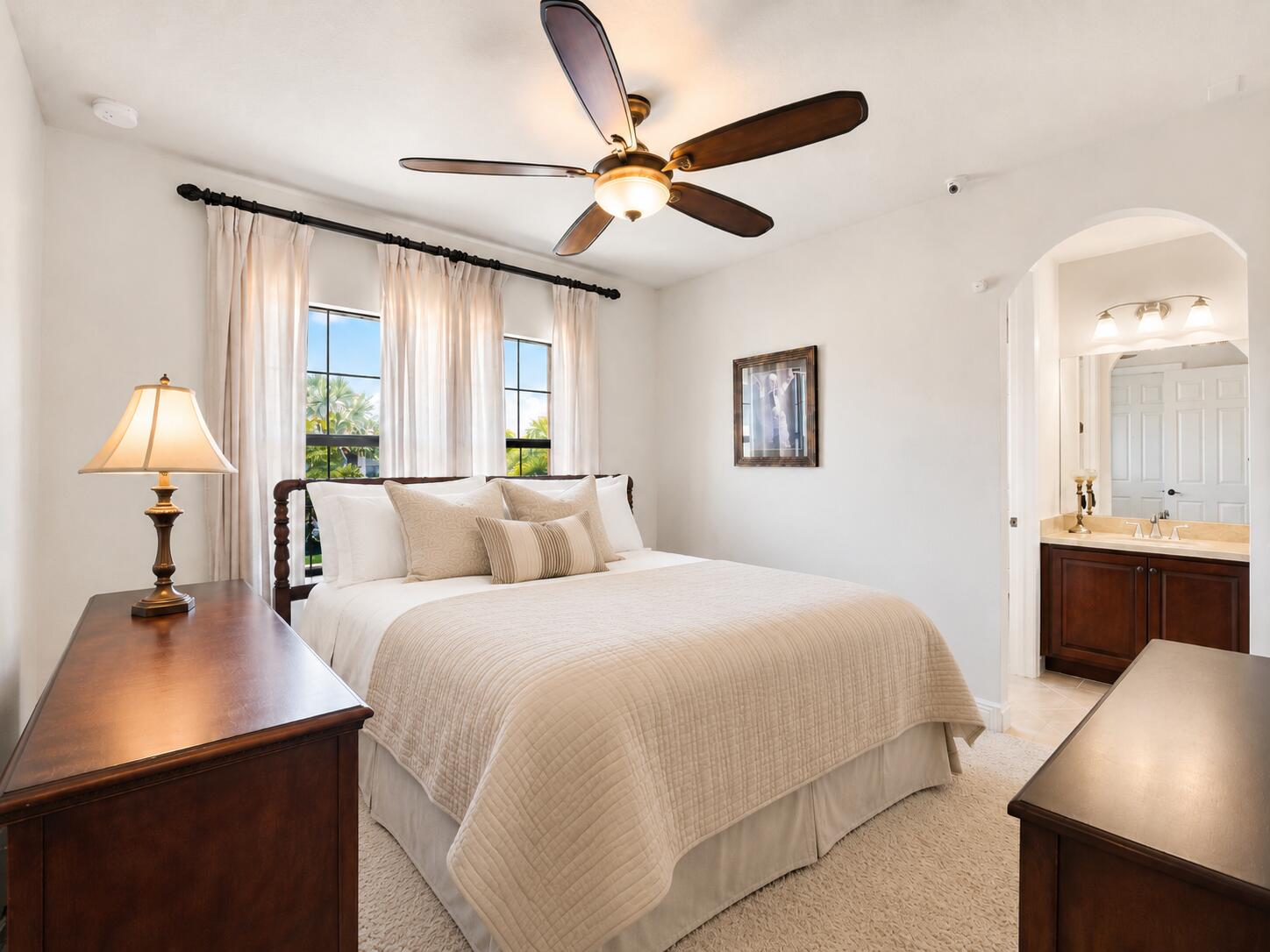 Welcome to this exceptional 5-bedroom, 4.5-bathroom residence w/ 3 car garage + HUGE loft & resort style pool w/ hot tub in Parkland Golf and Country Club.  This two-story home spans over 4,100 sq. ft of refined living space, with views of the preserve, lake and golf course!  Gourmet kitchen w/ double oven, range hood & quartz counters. Separate custom bar. The upgraded $150,000 balcony w/ electric roll down screens & shaded patio below has an amazing outdoor kitchen to enhance outdoor enjoyment. Upgraded light fixtures & window treatments throughout. Wood staircase w/ iron rails. Situated in the highly desirable PGCC community, this single-family Bolano model presents a wonderful opportunity for those seeking quality and space. FULL GOLF MEMBERSHIP FOR AN ADDITIONAL $2K PER  MONTH.
