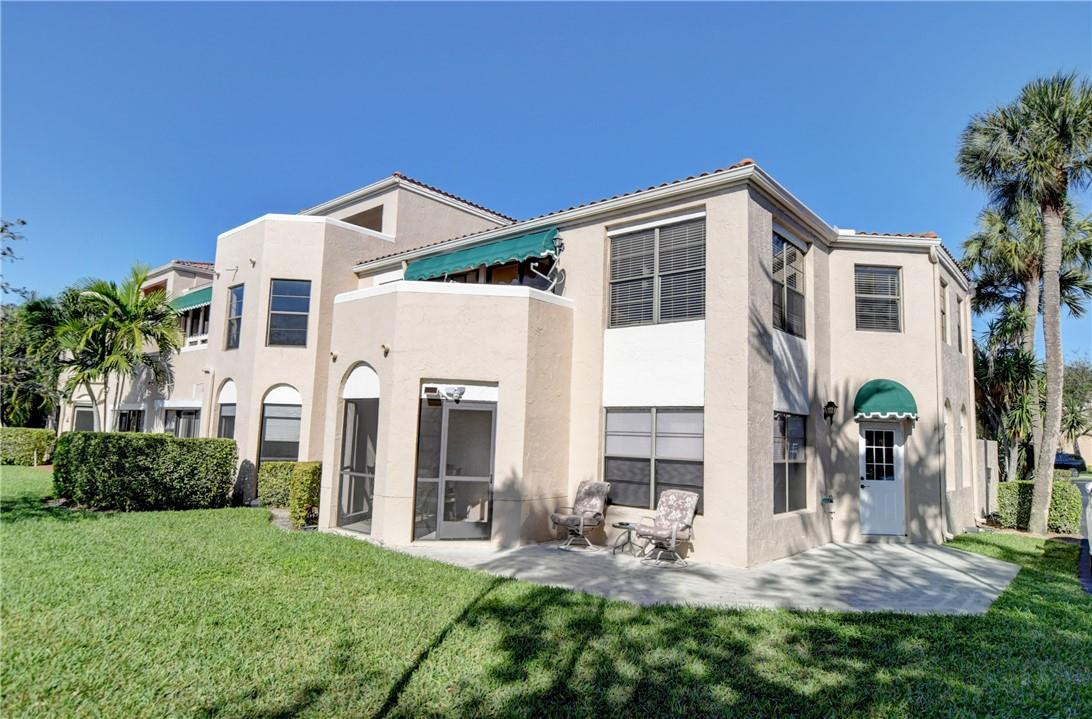 Magnificent corner unit in a second floor with water views. This 2bed/2bath has a deep car garage. This desirable property is in Boca Pointe Country Club (optional membership). Two patios with south/east exposure allowing for beautiful sunrises and sunsets! One of the patios is great for entertainment al fresco.Nice, kitchen with Granite, white shaker cabinets.Guard gated with fantastic location close to top shopping and dining. Community offers a pool for residents. Magnificent corner unit in a second floor with water views. This 2bed/2bath has a deep car garage. This desirable property is in Boca Pointe Country Club (optional membership). Two patios with south/east exposure allowing for beautiful sunrises and sunsets! One of the patios is great for entertainment al fresco.Nice, kitchen with Granite, white shaker cabinets.Guard gated with fantastic location close to top shopping and dining. Community offers a pool for residents.