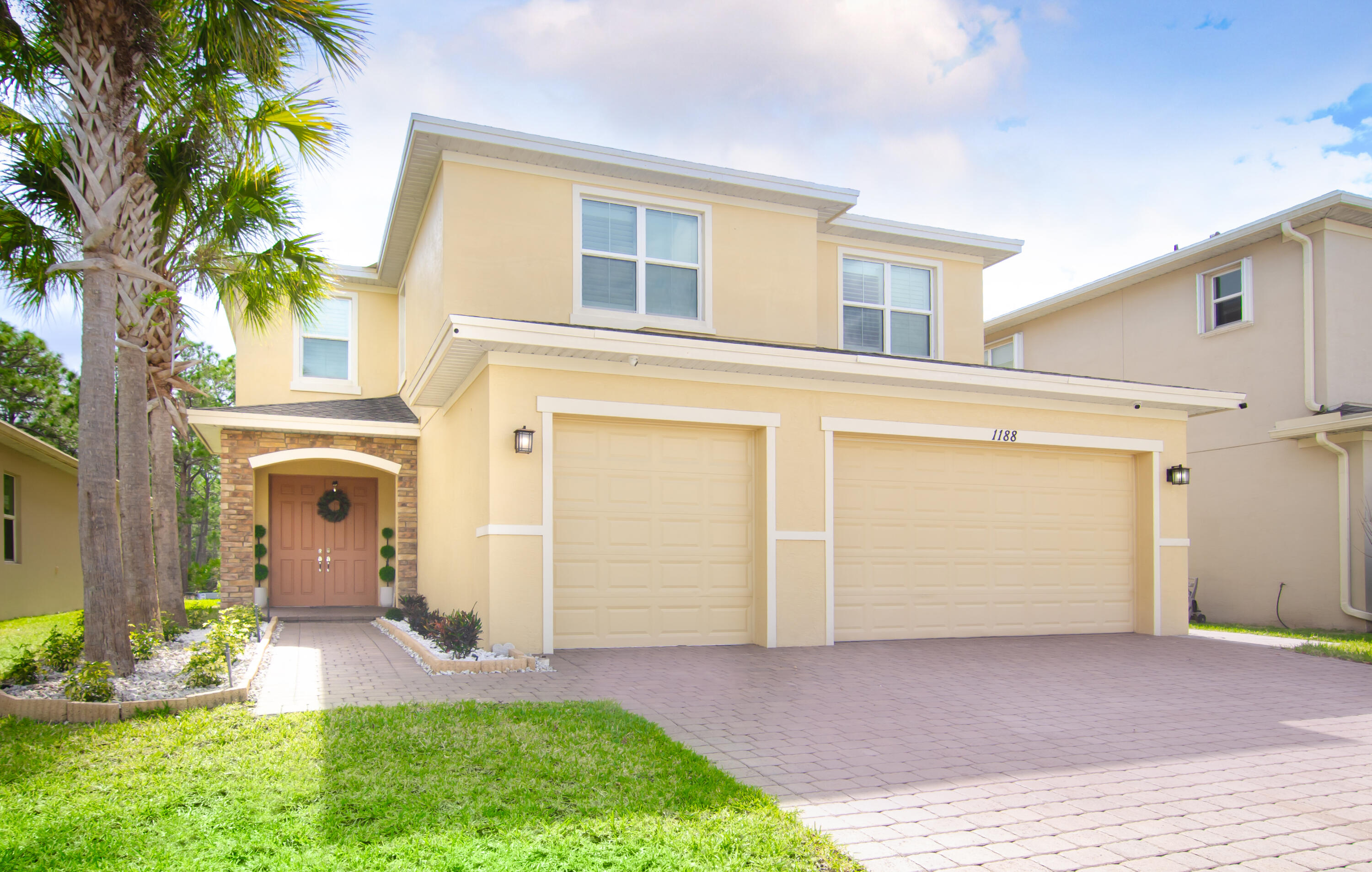 Welcome to this stunning 5-bedroom, 3.5- bathroom home located in the highly sought-after gated community of Vizcaya Falls. Built in 2020, this spacious two- story residence offers 3,628 square feet of living space, perfectly designed for both comfort and entertaining. The home features an open-concept layout with expansive living and dining areas a modern kitchen with upgraded cabinetry granite countertops and stainless steel appliances, as well as a large upstairs loft ideal for a game room,  or additional living space. Enjoy resort-style amenities including clubhouse, pool, fitness center, and sports courts. Prime St-Lucie West location close to everything!