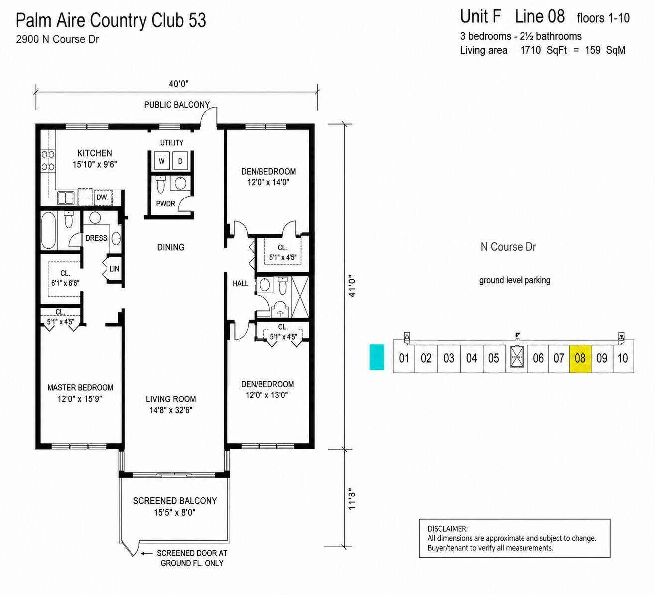 NO 53 PALM-AIRE COUNTRY CLUB - Residential Lease
