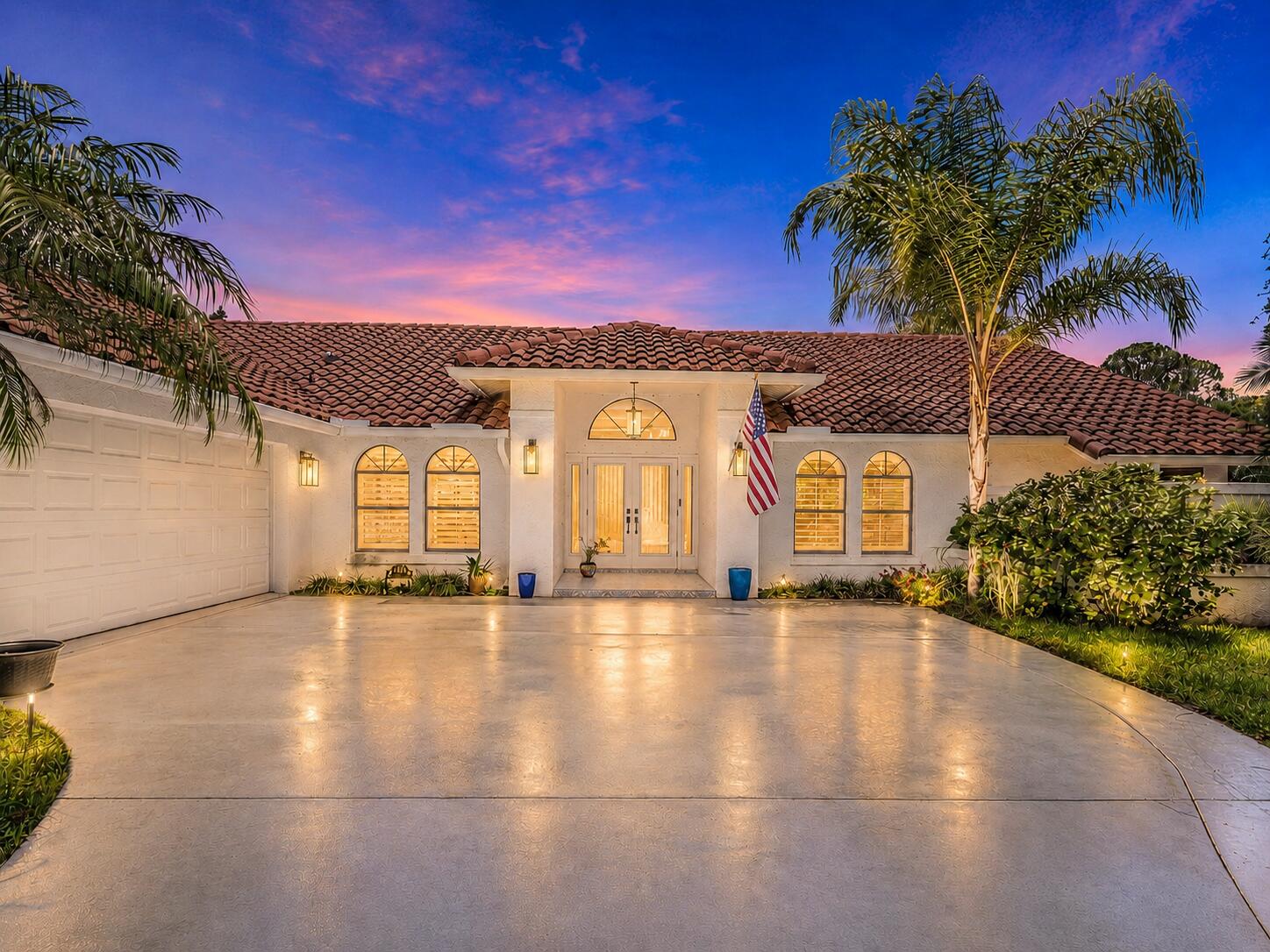 Immaculate 3-bedroom, 3-bathroom home with a 2-car garage, ideally situated on a private golf course lot in the prestigious gated community of The Links at Ranch Colony. This spacious residence features a beautifully renovated kitchen with custom white cabinetry, pull-out shelving, a dedicated mixer lift cabinet, quartz countertops, a custom tile backsplash, and a convenient pot filler above the cooktop. Serving as the heart of the home, the kitchen is perfectly positioned for gathering while remaining connected to the breakfast nook, formal dining area, expansive living spaces, and outdoor entertaining areas. Impact French doors lead to a screened and covered patio with a sparkling pool and convenient air-conditioned cabana bath, creating the perfect setting for seamless indoor-outdoor... living. The outdoor retreat also features a sunken patio overlooking lush landscaping, tranquil water views, and the golf course beyond. The private primary suite offers generous space and a luxurious ensuite bath with a soaking tub, walk-in shower, dual vanities, and peaceful atrium views. Situated on approximately one acre, this exceptional property offers privacy and scenic surroundings within a premier golf community while providing convenient access to Florida's Turnpike and I-95.  Additional infor...A/C 2018, Hot water heater 2024, 5 impact doors and hurricane canvas covers, kitchen extended/redone 2017 & bathroom 2018