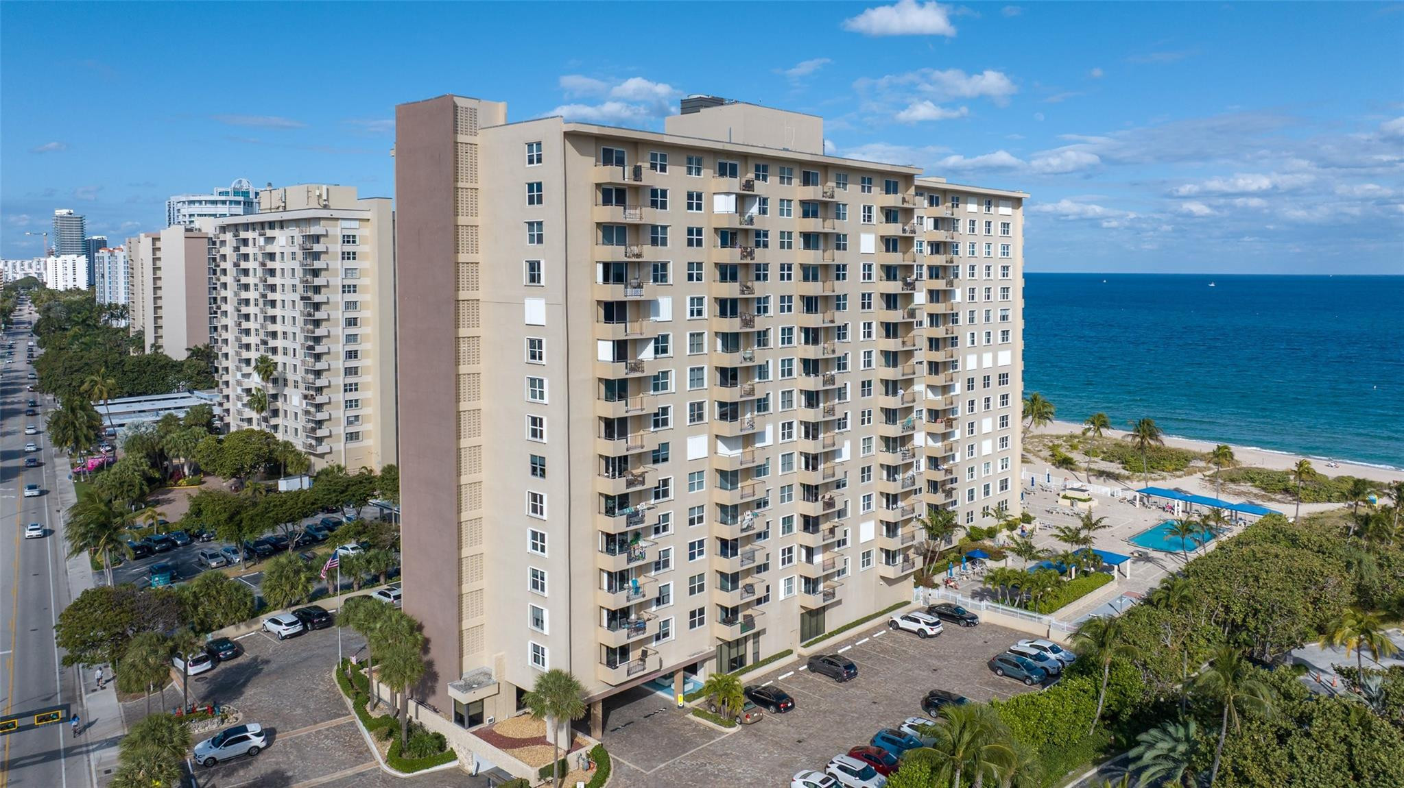 Best-priced oceanfront condo in Lauderdale-by-the-Sea! Get ready to fall in love with this one...features include spacious living area, panoramic ocean views, private balcony, large master bedroom, walk-in closet, shower/tub in master bath w/ separated vanity area, den/guest bedroom offers extra closet space, updated bathroom with walk-in shower, hurricane impact windows & doors throughout. Enjoy daily resort-style amenities including oceanfront pool, BBQ area, fitness center, 24/7 security, assigned covered parking w/elevator access and private entry to beach. Located next to Sea Watch restaurant and just minutes to local shopping & nightlife. Available furnished and can be leased after 1st year. Building has been renovated, inspections complete and no outstanding assessments.