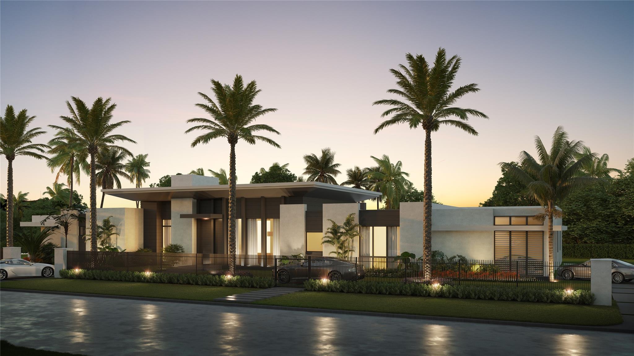 New construction home located in Plantation Acres Estates, a brand-new community of 5 custom estate homes with each home on a builder's acre and privately gated. Each home was designed by very well-known architect Randall Stofft. This elegant modern home offers 5 bedrooms plus an oversized club room with a separate office. 5 full bathrooms and 2 half bathrooms, 2 wall mounted fireplaces that you will be able to enjoy from the open formal living room and family room. 3 car garage, 3 A/C zones and impact windows. Home will be consistent with many remarkable details such as top of the line counter-tops, 24x48 high-end Porcelain Floors and much more. Magnificent owner's suite with own private terrace along with his and hers very spacious built-in closets. *See Supplements for more information* Master bathroom with floor to ceilings Polished porcelain tile. Gourmet kitchen is impressive in size and will have top of the line appliances, gas cooktop and luxury cabinetry that will give a very contemporary look. The amazing backyard with an infinity edge pool and spa that makes it a true oasis. An outdoor summer kitchen, covered patio, lush landscaping, cabana bath and lots of privacy. This home will be completed in February 2024.
