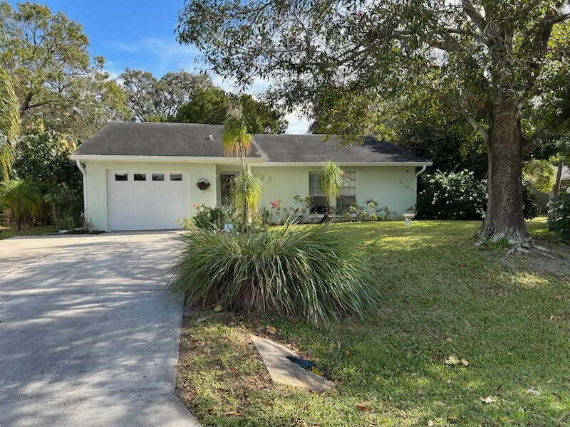 Move in ready concrete block 3/2 hurricane resistant home featuring a new roof in 2025.Blown-in cotton insulation, ERV system, AC 2019 water heater 2024 and all new appliances. Fully fenced backyard w/ irrigation system ready for well pump connection. Conveniently located just min from beaches shopping, dining and more. A great combination of quality construction and energy efficiency. This one is priced to sell.