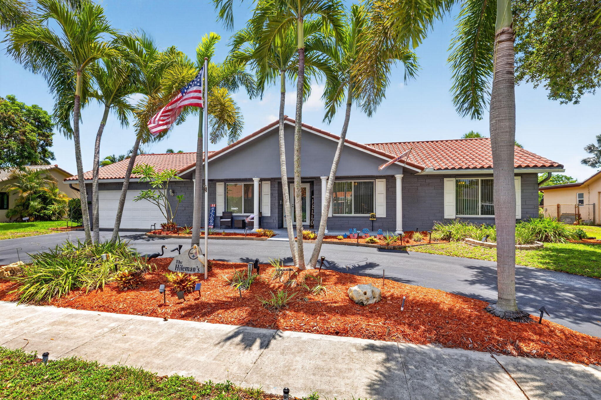 Come see this beautifully maintained 4-bedroom, 3.5-bath home featuring tall ceilings with a bright and open design, spacious bedrooms and updated bathrooms with granite countertops and upscale finishes, the main bathroom showcasing an oversized jetted tub, separate shower, a big vanity, and double sinks. Also, a spacious family room that can be used as a 5th bedroom, home office, or playroom, to fit your needs. The fully remodeled backyard paradise, featuring a resurfaced pool, elegant travertine pool deck, covered patio with tongue-and-groove ceiling and oversized fans, as well as a relaxing hot tub. NO-HOA centric location right next to all major highways, for an easy commute. Dining, shopping, entertainment, parks and great schools all near by. Come and make an offer before it's gone!