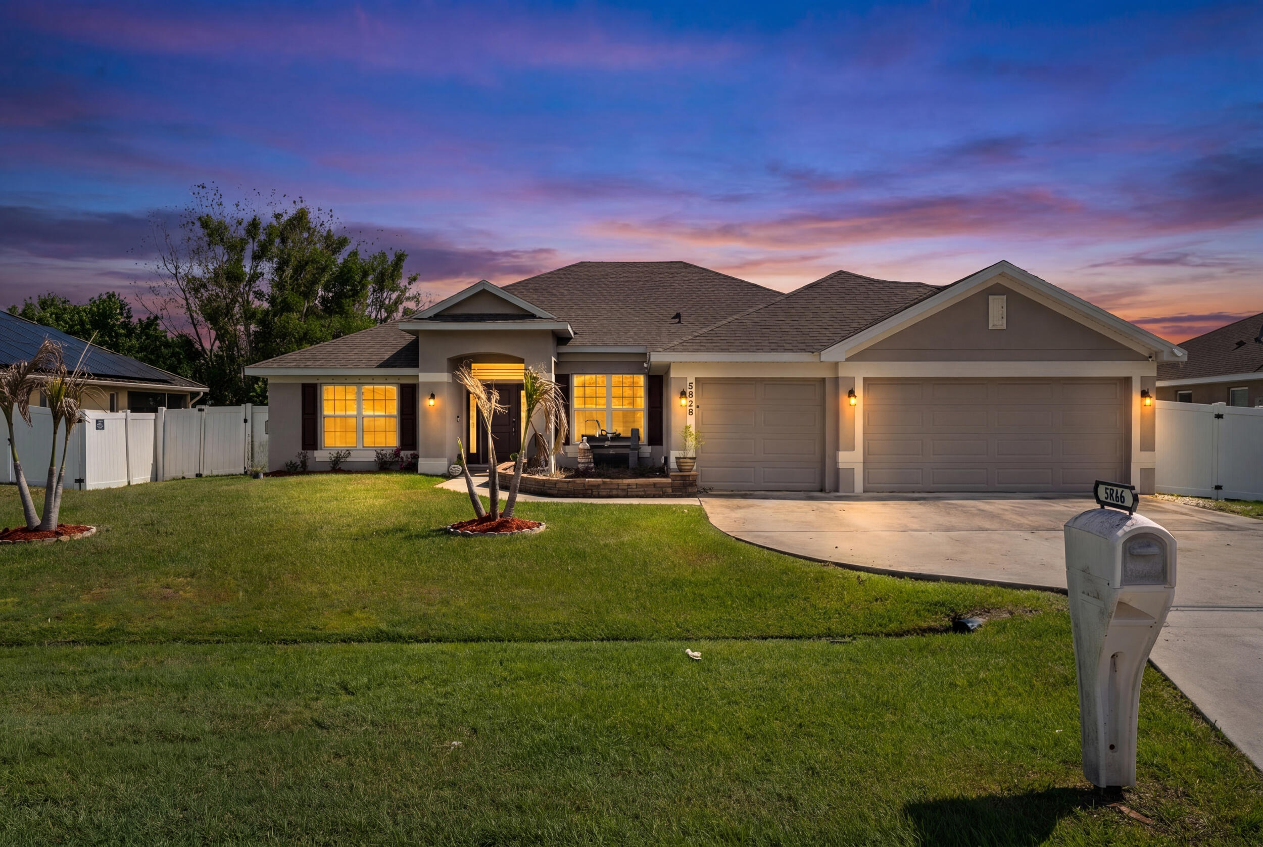Welcome to this spacious 2020 CBS home in the highly sought-after Torino area! With over 2,200 sq ft, this layout is ideal for growing or multi-generational families. The property features 4 bedrooms, 3 full baths, a dedicated home office/den with custom built-ins, and an air-conditioned 3-car garage. Inside, enjoy an open, split floor plan with high ceilings and no carpet. The kitchen offers quartz counters, modern appliances, and a pantry. Unwind in the master suite, featuring two walk-in closets with custom cabinetry, dual vanities, and an upgraded shower. A cabana bath leads to the screened patio and a fully fenced backyard with room for a pool. Enjoy NO HOA, full hurricane protection, and major systems under 6 years old.  Minutes to the Mets stadium, and shopping and dining in St. Lucie West. Don't miss this gem!