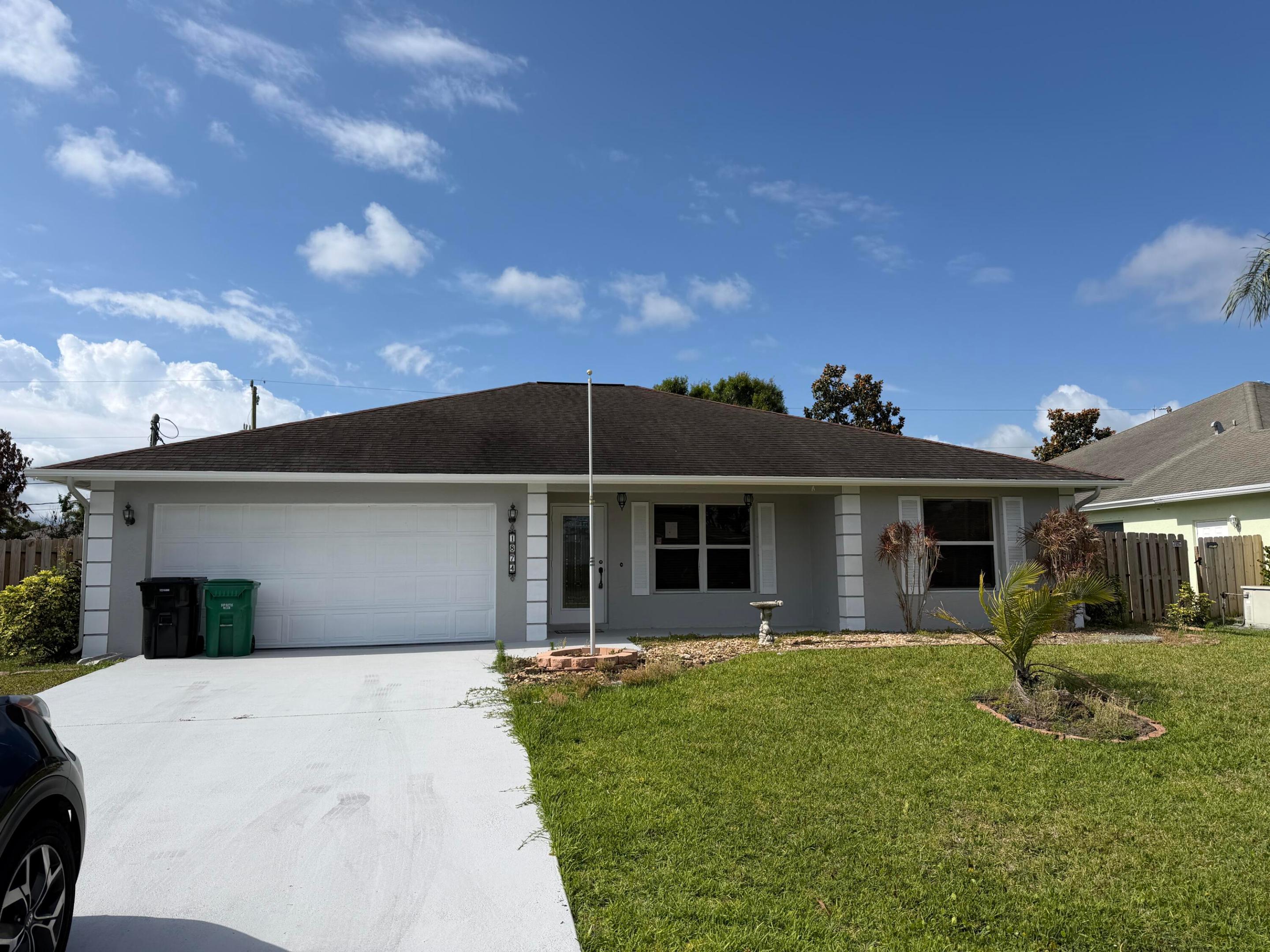Beautifully maintained home with a lovely back yard. 3 bedrooms, 2 bathrooms, updated kitchens. Bes priced property in the neighborhood. Cleaning of the property will be done shortly. Great opportunity to own your own home in Port St. Lucie!