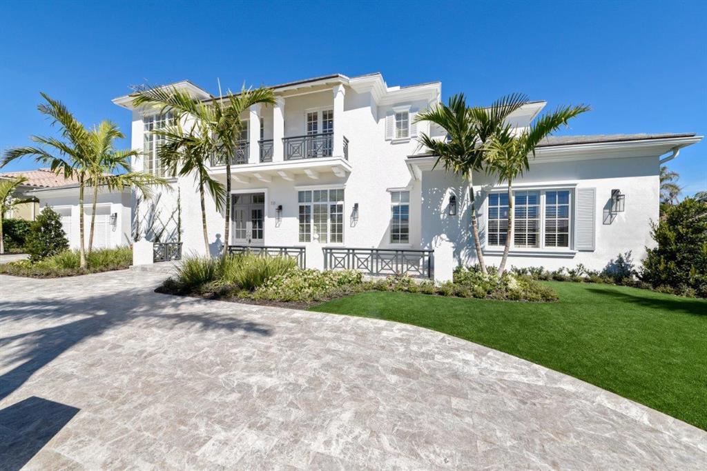 Fronting 100± feet on the deep-draft waterway, this new coastal-inspired estate provides a full service, marble-clad concrete dock on the seawalled shoreline.  Approached by a sweeping marble paver circular motorcourt, this luxurious custom-built residence is glassed with waterside window walls that open to the Diamond-Brite sun splashed pool with spillover spa.  Across from a terrace with summer kitchen, the lanai creates a true outdoor living room anchored by a stack stone fireplace.  The immaculate landscaped grounds are designed for easy maintenance with special artificial turf. DISCLAIMER: The written and verbal information provided including but not limited to prices, measurements, square footages, lot sizes, calculations and statistics have been obtained and conveyed from third parties such as the applicable Multiple Listing Service, public records as well as other sources. All information including that produced by the Sellers or Listing Company are subject to errors, omissions or changes without notice and should be independently verified by any prospect for the purchase of a Property.  The Sellers and Listing Company expressly disclaim any warranty or representation regarding all information.  Prospective purchasers' use of this or any written and verbal information is acknowledgement of this disclaimer and that Prospects shall perform their own due diligence.  Prospective purchasers shall not rely on any written or verbal information provided when entering a contract for sale and purchase.  Some affiliations may not be applicable to certain geographic areas. If your property is currently listed, please do not consider this a solicitation. In the event a Buyer defaults, no commission will be paid to either Broker on the Deposits retained by the Seller.  "No Commissions Paid until Title Passes."  Copyright 2018 Listing Company. All Rights Reserved.