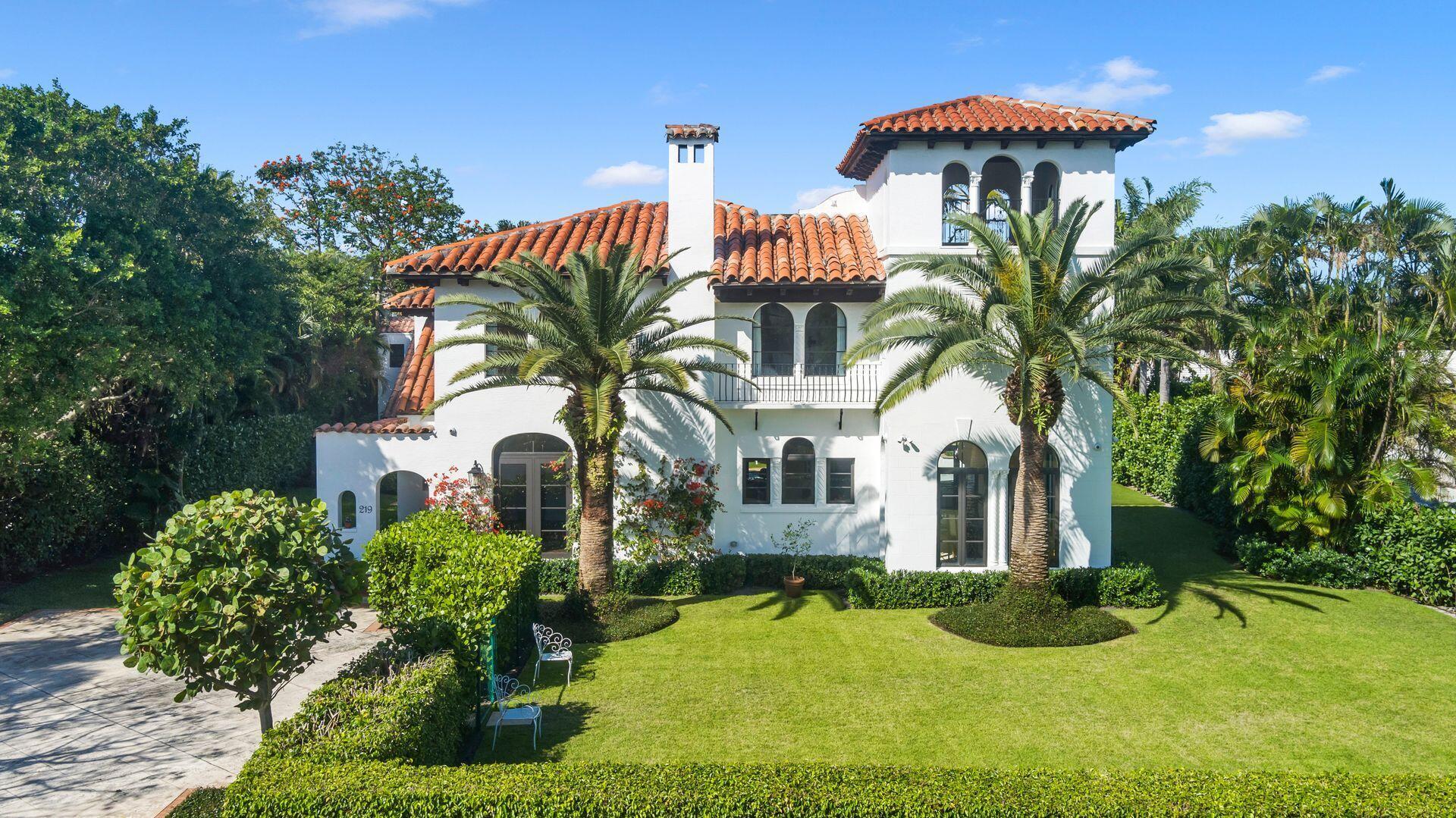 This exquisite 1930 Mediterranean home in ''SoSo'' has been totally renovated and beautifully reimagined. The house is situated on a rare 13,000 SF parcel with exceptional mature landscaping and includes separate guest accommodations above a detached 2 car garage. The 1st floor has multiple living areas including an outdoor covered loggia with the original pecky cypress ceiling and tile floors. It overlooks the swimming pool and fenced in garden. All ceiling heights are 9' 10'', both upstairs and down. The main house is comprised of 4 bedrooms and 3.5 baths with a 3rd floor tower with phenomenal views. There is also a guest apartment with 1 bedroom, 1 bath. The front of the house has an enormous fenced in garden.