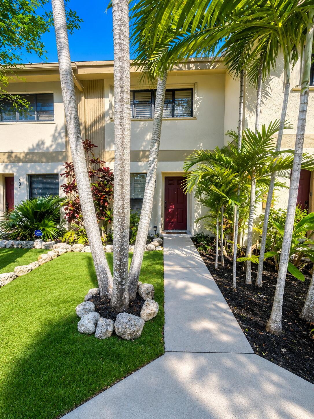 Welcome to the desirable gated community of Pines West! This Townhome is Move- in ready. Bright and spacious featuring tile on the first floor and bamboo laminate on the 2nd. Kitchen has Stainless Steel appliances with ample cabinet space. Impact window in the front and hurricane shutters throughout.  Enjoy a private patio with  low maintenance artificial grass. Upstairs are both bedrooms with vaulted ceilings, plantation shutters and generous closet space.. has a stacked washer/dryer on the 2nd floor. closet.  Community amenities include a pool, gym, and clubhouse. Monthly maintenance includes high-speed internet and cable. Pet-friendly community!  Don't forget to ask about our In-House Lender Promotion! Ask about our IN-HOUSE Lender PROMOTION!