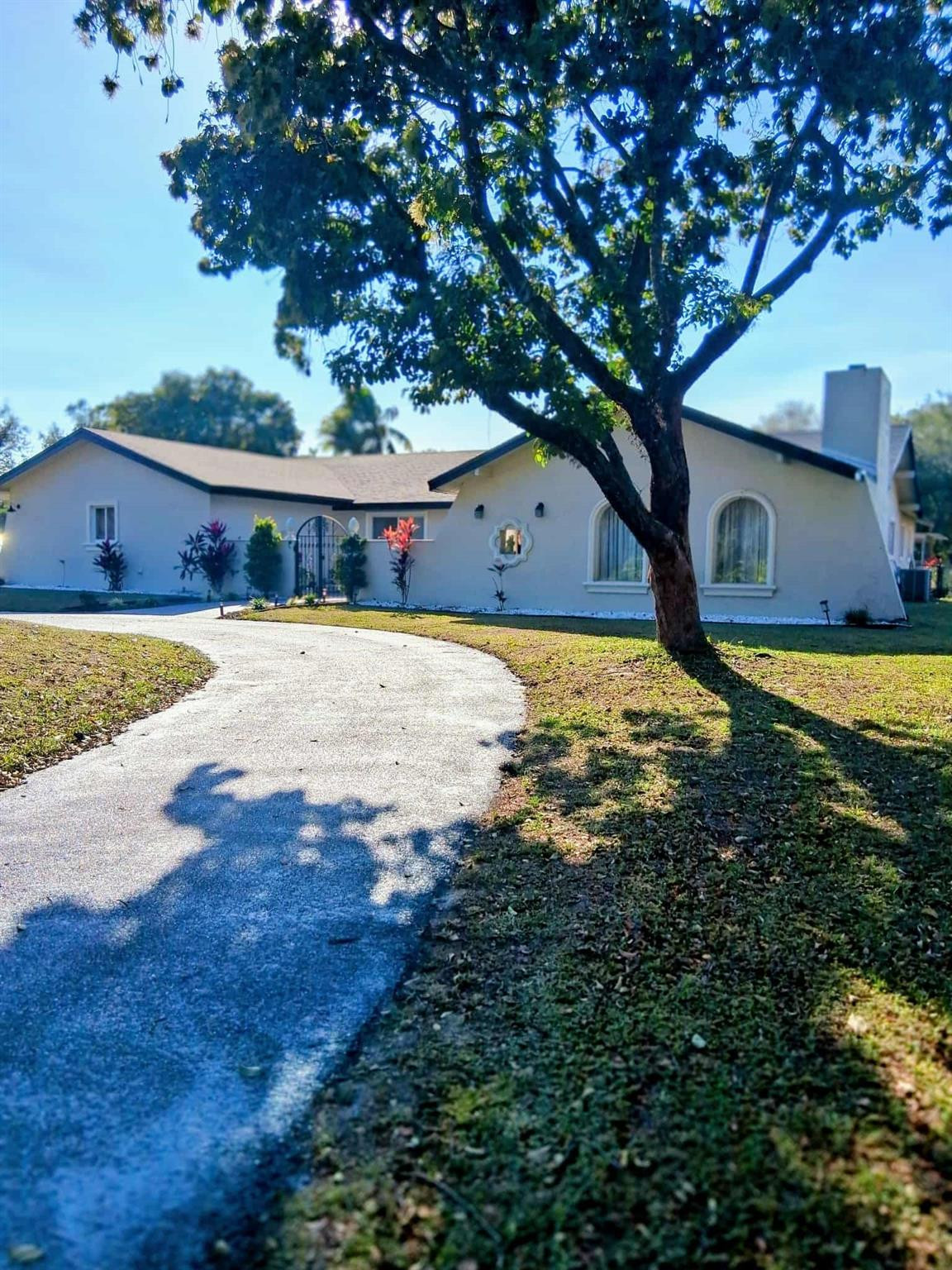 A rare opportunity to live a country lifestyle in South Florida.  Bring your horse , your boat or RV . Smack dab in the middle of Cooper City.  A Davie hidden neighborhood !!!!!   Main home boost 5 bedrooms and 3 baths. Pool Home has 2 bedroom 1 1/2 baths. Corner Home with a Pool , Huge Patio for all those quiet evenings at home with the BBQ. Main house Roof put on 2025 . Freshly paved circular drive.  This is not just a home its a Wonderful lifestyle all in one !!!!! Main Roof Put on 2025   A/C for Guest House 2025 Water system by "Rain" $10,000.00 installed 2023 Water Heater 2024