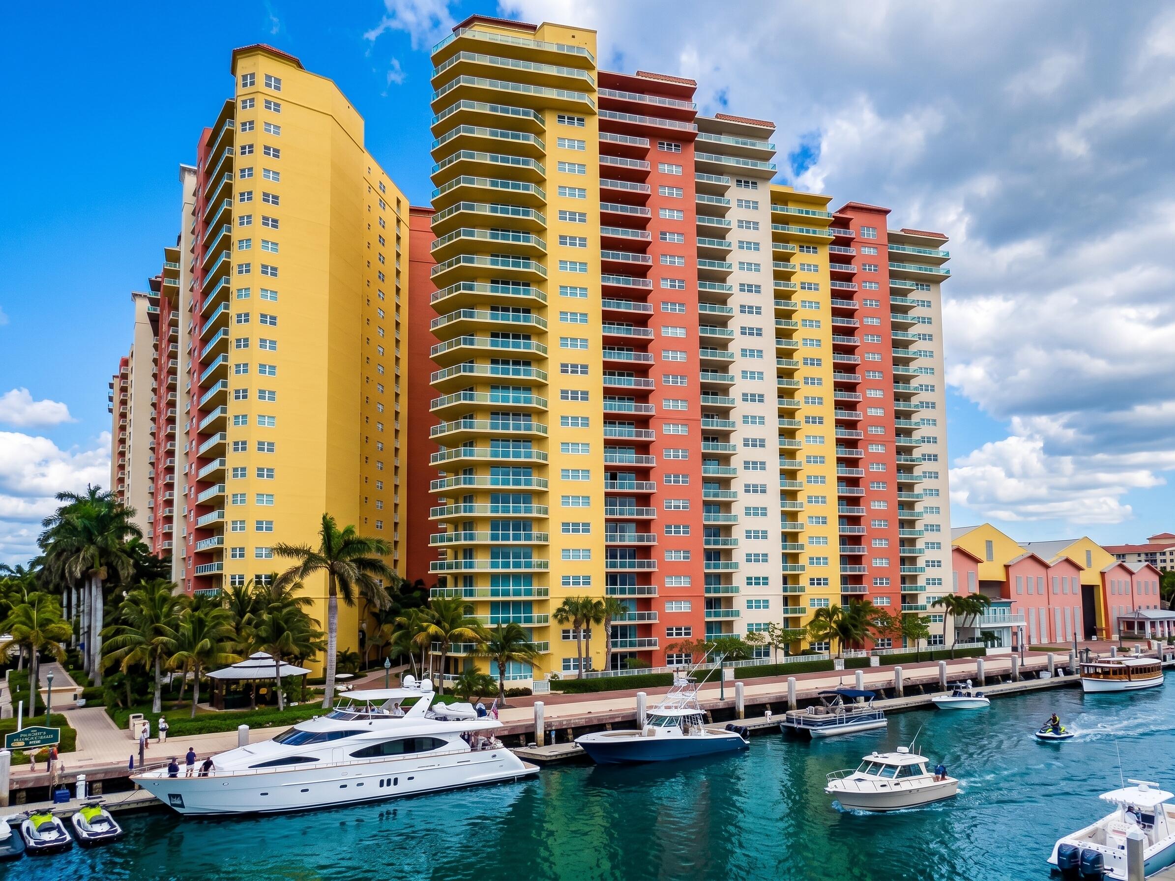 Available for purchase or potential trade. Welcome to your coastal sanctuary at Marina Grande! Experience million dollar intracoastal views every day from this stunning residence. The tastefully upgraded interior offers modern elegance and high-end finishes, making it perfectly move-in ready.   Live the ultimate Florida lifestyle with access to a resort-style clubhouse featuring a sparkling pool, relaxing spa, and state-of-the-art gym. Whether you're unwinding by the water or staying active, this community provides a permanent vacation feel. Located minutes from the beach, dining, and entertainment, this is luxury living at its finest. Don't miss your chance to own a piece of paradise!