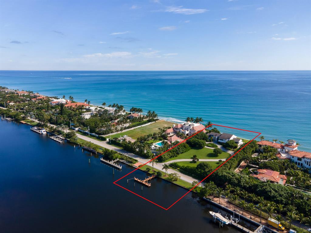 Fantastic Ocean-to-Lake property on over 1.3 acres +/-. Direct oceanfront with private dock. Spectacular opportunity to build your dream home!