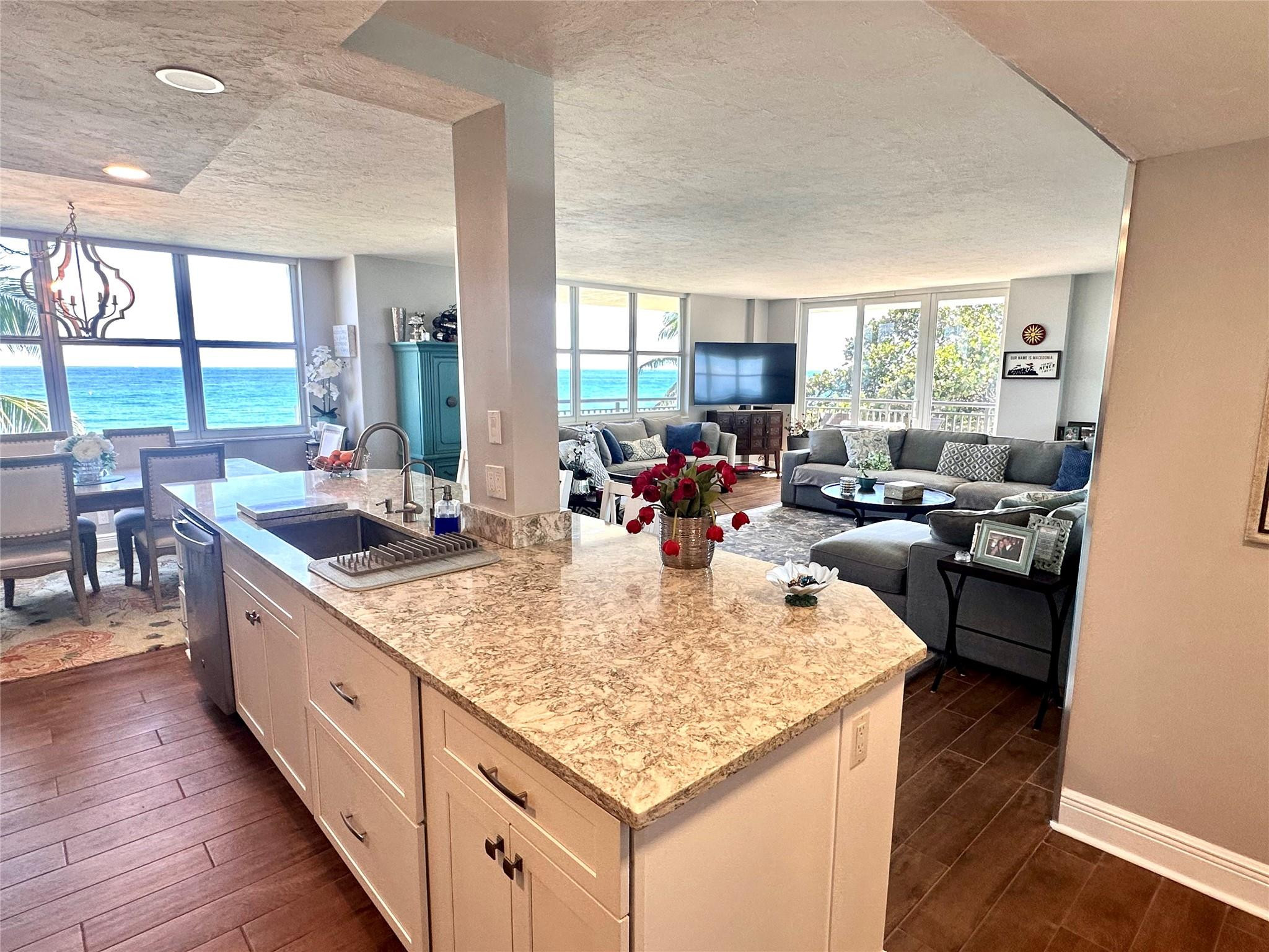 Experience coastal living at its finest in this beautifully renovated 2-bedroom, 2-bathroom condominium located in the prestigious Opal Towers on Hillsboro Mile. This residence offers 1,370 square feet of thoughtfully designed living space, featuring an upgraded kitchen, beautifully updated bathrooms, wood-look porcelain tile flooring, a hurricane-impact sliding glass door, spacious bedrooms, and generous closet space. Enjoy an exceptional beachfront lifestyle with private beach access and an impressive collection of resort-style amenities, including a swimming pool, fitness center, game room, business center, and 24-hour security. Water, sewer, internet, and cable are included. this residence offers the perfect combination of comfort and Florida Coastal Living. Enjoy the best of coastal living along prestigious Hillsboro Mile. Opal Towers offers residents private beach access and a variety of amenities designed for comfort and convenience. The community features a swimming pool, fitness center, game room, business center, and 24-hour security. Unit 214 offers a functional layout with two bedrooms, two full bathrooms, generous closet space, updated interior finishes, and convenient second-floor access. Water, sewer, internet, and cable are included. Association approval is required. All information is deemed accurate but is not guaranteed and is subject to errors and omissions.