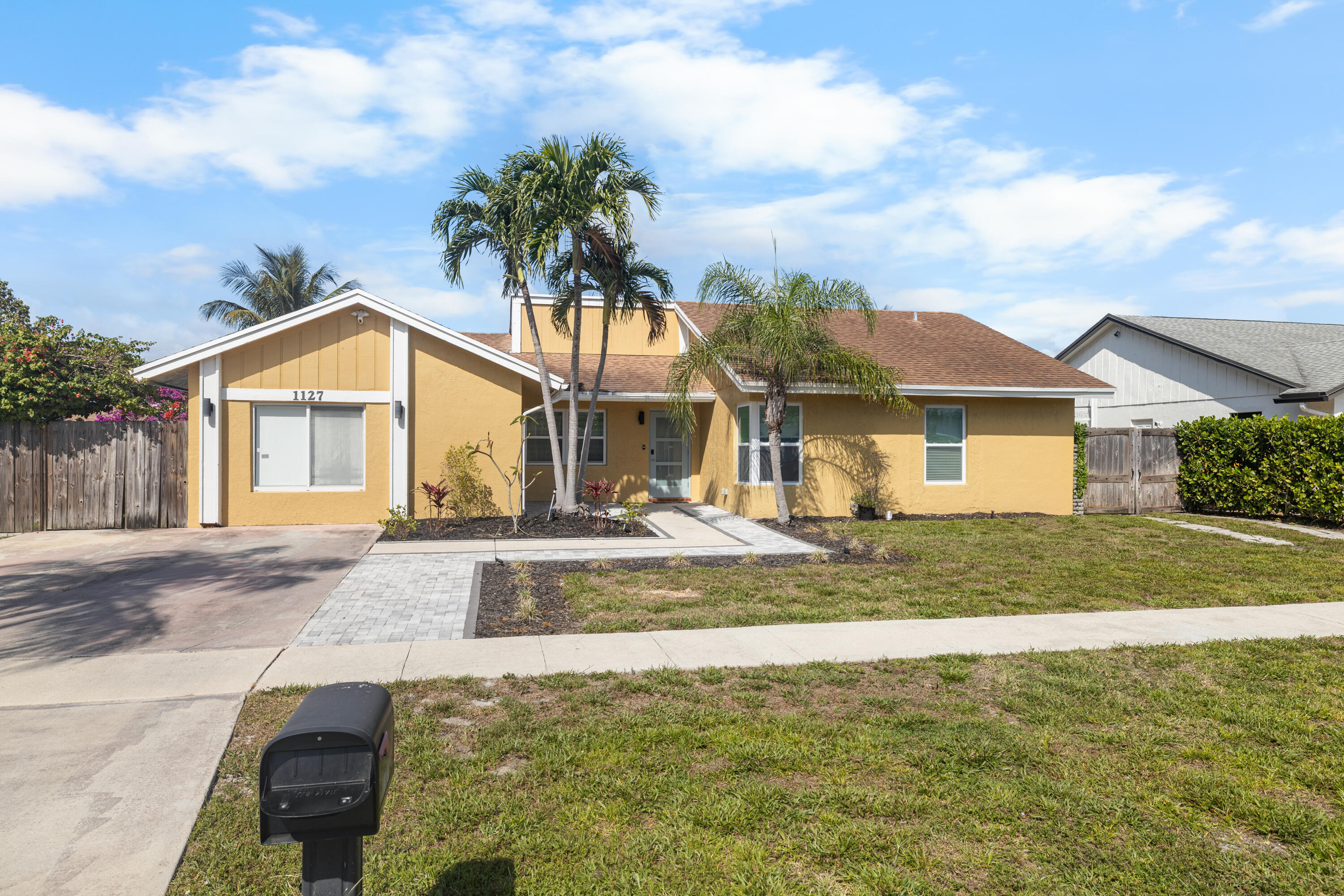 Located in the desirable Sky Lake community in Boynton Beach, this single-family home offers a perfect blend of comfort, privacy, and convenience. Nestled just east of Congress Avenue and north of Old Boynton Road, Sky Lake is known for its well-maintained surroundings, spacious homesites, and peaceful atmosphere. Residents enjoy easy access to shopping, dining, and entertainment, all while being tucked away in a quiet residential setting. Many homes in the community feature larger lots, offering the opportunity for private pools and scenic water views.  This property showcases numerous recent upgrades designed for both style and peace of mind. The kitchen was tastefully remodeled in 2019 and features sleek quartz countertops. New scratch-resistant, waterproof flooring was installed in 202 Located in the desirable Sky Lake community in Boynton Beach, this single-family home offers a perfect blend of comfort, privacy, and convenience. Nestled just east of Congress Avenue and north of Old Boynton Road, Sky Lake is known for its well-maintained surroundings, spacious homesites, and peaceful atmosphere. Residents enjoy easy access to shopping, dining, and entertainment, all while being tucked away in a quiet residential setting. Many homes in the community feature larger lots, offering the opportunity for private pools and scenic water views.  This property showcases numerous recent upgrades designed for both style and peace of mind. The kitchen was tastefully remodeled in 2019 and features sleek quartz countertops. New scratch-resistant, waterproof flooring was installed in 2025, complementing the home's modern feel. The roof was replaced in 2017, and all impact windows and doors were installed in 2026, providing added security and efficiency. Additional updates include appliances replaced in 2018, fresh interior and exterior paint completed in 2024, and a beautifully enhanced pool area with new stone pavers. The pool system has also been updated with a new pump and electrical wiring in 2024, making this home truly move-in ready with major improvements already completed.