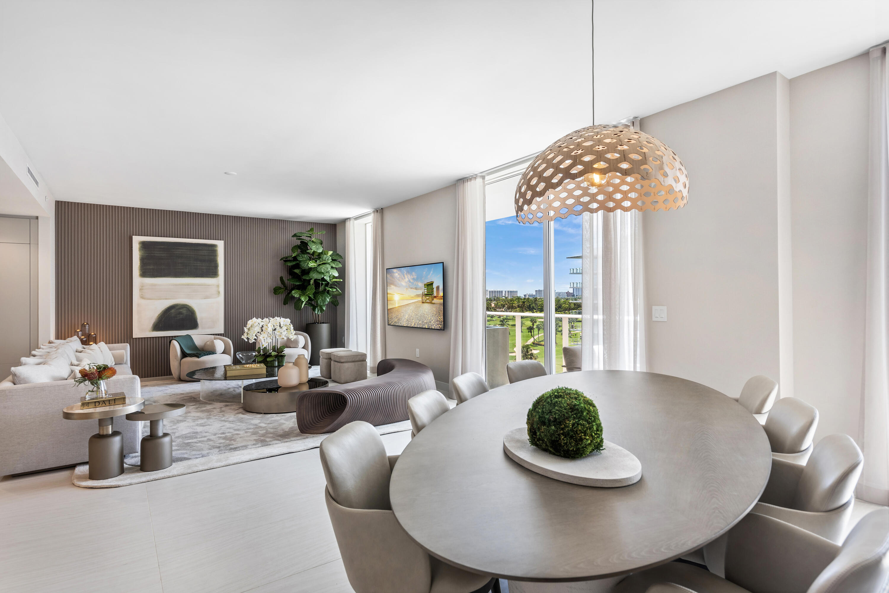 Amazing Corner Turn-Key 3 Bedroom Home in the Newly Delivered ALINA 210!  The space has been thoughtfully designed and outfitted by ARTEFACTO, and is Move-In Ready!  The spectacular Residence boasts a chef's kitchen adorned with Gaggenau appliances, 3.5 Baths crafted by Porcelanosa, and simply stunning views of the Ocean, Golf Course, and the City!  Located in the boutique ALINA 210 with only 30 homes, and where privacy is valued above all!  The Condo features 24-hour Lobby Attendants, 24-hour Valet Parking Attendants, a Private Gym and Spa with Salt Room, Saunas, Steam Rooms, Indoor Plunge Pool, Experience Shower, Treatment Rooms, and so much more!  Pet-Friendly too!  **New Construction - HOA and Capital Contribution are subject to change.