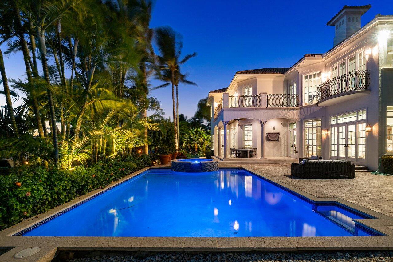 This very chic Mediterranean-style estate features 5 bedrooms, 6 baths plus powder room, 14 foot high cellings on the First Floor, hardwood floors and 114+/- feet of private deepwater dockage in the sought after Ocean Ridge community.  Beautiful details and superb craftsmanship are hallmarks of this custom home including a wine room with temperature control and a two person elevator.  Offered furnished.  Please see More for company Disclaimer. DISCLAIMER: Information published or otherwise provided by the listing company and its representatives including but not limited to prices, measurements, square footages, lot sizes, calculations, statistics, and videos are deemed reliable but are not guaranteed and are subject to errors, omissions or changes without notice. All such information should be independently verified by any prospective purchaser or seller. Parties should perform their own due diligence to verify such information prior to a sale or listing. Listing company expressly disclaims any warranty or representation regarding such information. Prices published are either list price, sold price, and/or last asking price. The listing company participates in the Multiple Listing Service and IDX. The properties published as listed and sold are not necessarily exclusive to listing company and may be listed or have sold with other members of the Multiple Listing Service. Transactions where listing company represented both buyers and sellers are calculated as two sales. The listing company's marketplace is all of the following: Vero Beach, Town of Orchid, Indian River Shores, Town of Palm Beach, West Palm Beach, Manalapan Beach, Point Manalapan, Hypoluxo Island, Ocean Ridge, Gulf Stream, Delray Beach, Highland Beach, Boca Raton, East Deerfield Beach, Hillsboro Beach, Hillsboro Shores, East Pompano Beach, Lighthouse Point, Sea Ranch Lakes and Fort Lauderdale. Cooperating brokers are advised that in the event of a Buyer default, no financial fee will be paid to a cooperating Broker on the Deposits retained by the Seller. No financial fee will be paid to any cooperating broker until title passes or upon actual commencement of a lease. Some affiliations may not be applicable to certain geographic areas. If your property is currently listed with another broker, please disregard any solicitation for services. Copyright 2023 by the listing company. All Rights Reserved.