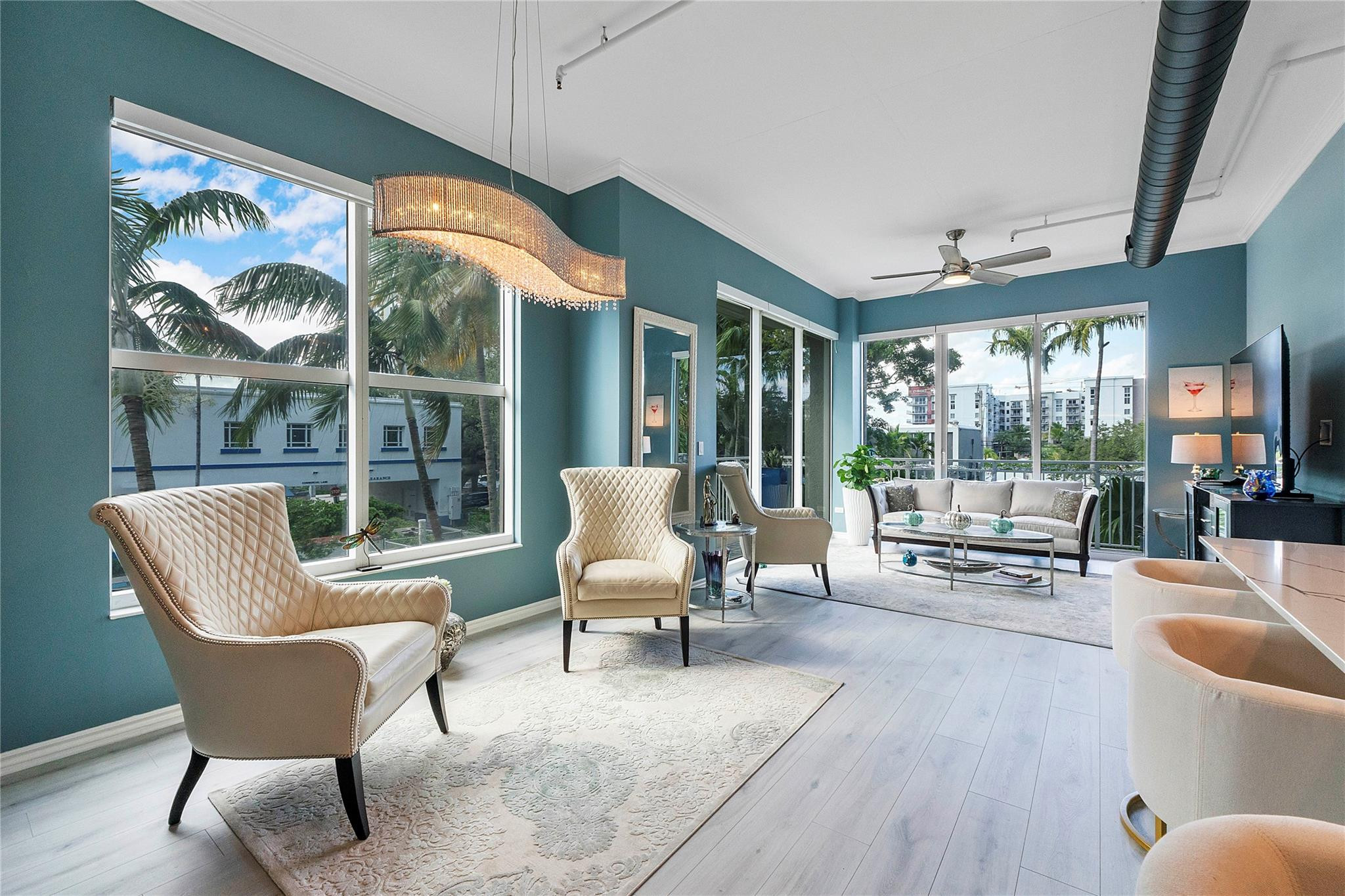 6 Month Lease Only. Modern loft in the heart of Flagler Village. This desirable 1-bed, 1.5-bath + den residence at Nola Lofts is a corner unit positioned on the quiet rear of the building, overlooking the pool and offering abundant natural light throughout. The open layout features contemporary finishes, generous living spaces, and a versatile den ideal for a home office or flex space. Stackable washer and dryer in-unit adds everyday convenience. Nola Lofts offers a full-size fitness center and resort-style pool, all within one of Fort Lauderdale's most vibrant neighborhoods. Centrally located just blocks from downtown Las Olas, and walking distance to restaurants, shops, cafés, and nightlife, with easy access to major roadways and the beach—urban living at its best. Utilities Included.