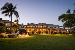 Stunning Sewall's Point Waterfront Estate will Enchant you. Capture Expansive Views to East, South & West of St. Lucie River & Stuart from most Vantage Points. Two Deep Water Docks Flank nearly 4 Acre Property. Spectacular  Main Home is Entered past Ponds, Waterfalls & Lush Foliage with Soaring Atrium, Beautiful French Limestone & Jabalpur Granite Floors.  Supremely Suited for Entertaining & Guests with Grand Master Suite, Guest Suites, Theatre, Professional Kitchen & Magnificent River Views.  Hand Crafted Natural Pool area is Surrounded by Coral Outcroppings, Waterfall & Cabana with ''Summer'' Kitchen.  Separate 2BR/2BA Guesthouse is Graced with Private Pool.  Ultra-charming 1BR/1BA Cottage Nestles on Water's Edge next to Private Beach.