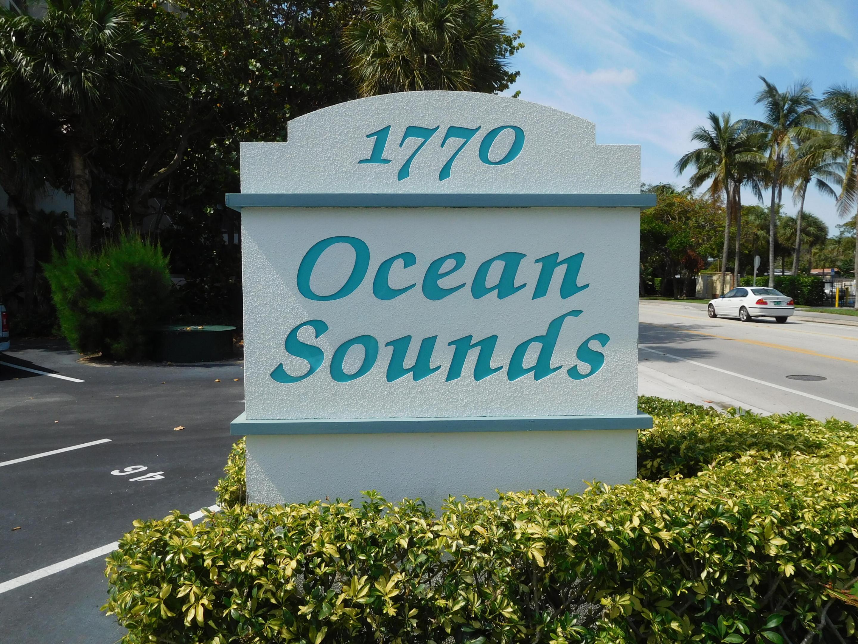 TENANT OCCUPIED. TOP 7th FLOOR OF OCEAN FRONT LIVING AT IT'S FINEST! SUPERB OCEAN VIEWS! OCEAN SOUNDS IS A 50 UNIT BOUTIQUE COMPLEX IN LAUDERDALE BY THE SEA. OFFERS ALL IMPACT WINDOWS & DOORS! NEW ROOF 2025, NEW 3 TON A/C 2022, NEW ELECTRIC SERVICE PANEL (125 AMP) 2026 + MORE. FINANCIALLY SECURE COMPLEX - FULLY FUNDED RESERVES, NO SPECIAL ASSESSMENTS, 40 YEAR RECERTIFICATION DONE. PRIVATE BEACH ACCESS. DESIGNATED PARKING SPOT #27. GUEST PARKING ACROSS THE STREET W/42 SPOTS. INCLUDED IN MAINTENANCE IS CABLE TV, INTERNET, WATER, SEWER & TRASH. RENTING ALLOWED 3X PER YEAR W/MIN 1 MONTH RENTAL. TRUELY A GREAT PLACE TO CALL HOME OR  AN INVESTMENT.