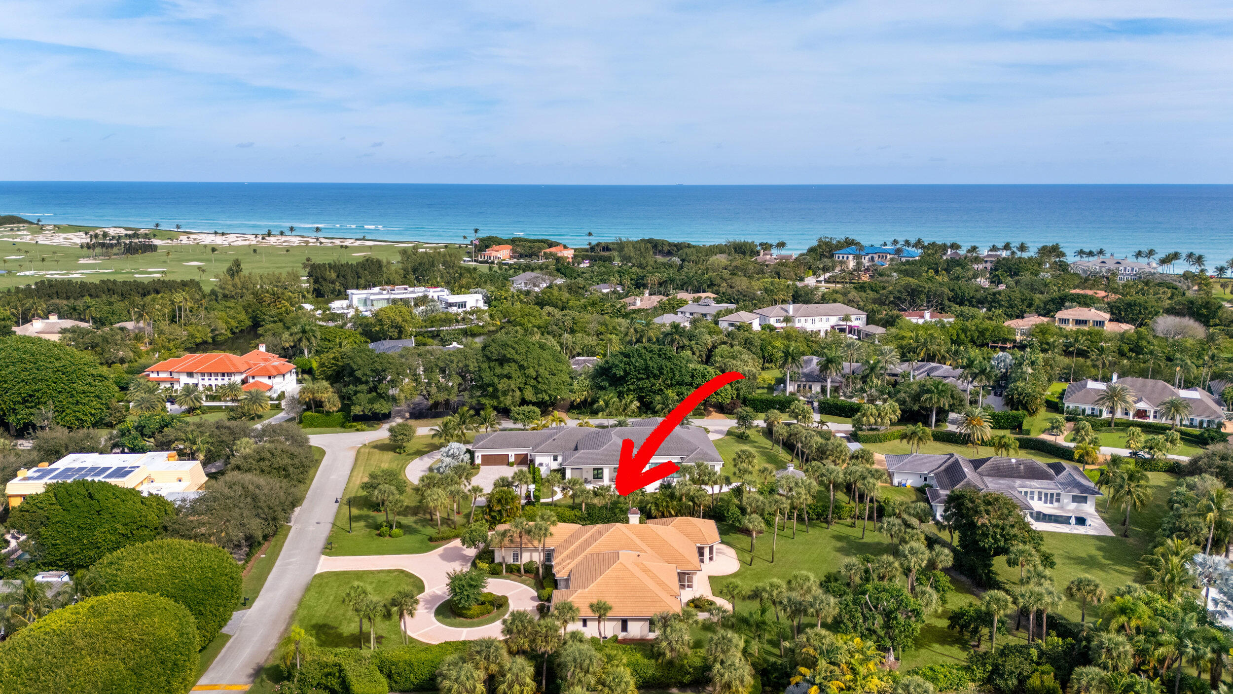 Discover an extraordinary opportunity in the exclusive, ultra-private oceanfront community of Seminole Landing—one of South Florida's most coveted addresses. Set on a beautifully landscaped 1-acre parcel just steps from a private beach and the Atlantic's turquoise waters, this 4-bedroom, 4-bath residence offers exceptional privacy and endless potential. The home features spacious living areas, serene garden views, and dedicated guest or staff quarters. Whether you choose to add your creative touches or embark on a complete re-imagining, this property provides the perfect canvas in a world-class coastal setting.