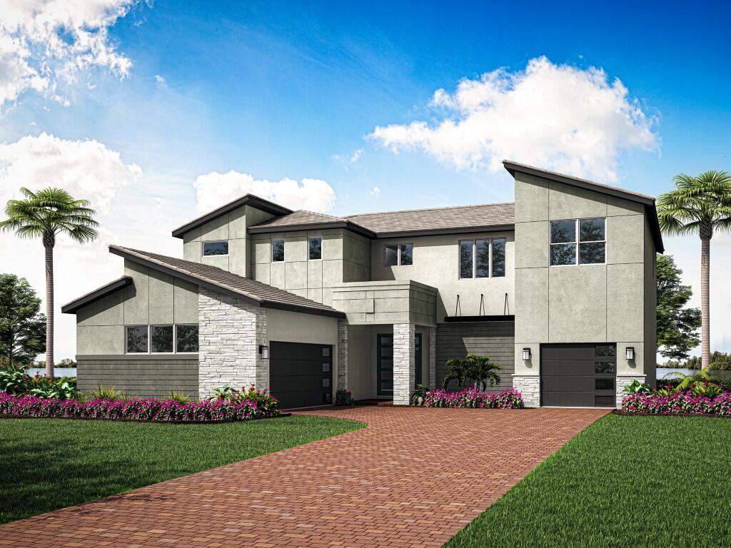 The 3,466 square foot Palacio floorplan offers versatile, thoughtfully designed space in a pleasant configuration of shared and private living areas. The first floor has its own additional bedroom with a full bath and dual sinks in addition to a flex room and large, combined Great Room, dining room and kitchen with breakfast bar. Upstairs, a large loft makes for excellent gathering space. The large, private owner's suite has two walk-in closets. Bedrooms 2 and 3 also have walk-in closets, and an adjacent full bath with dual sinks.