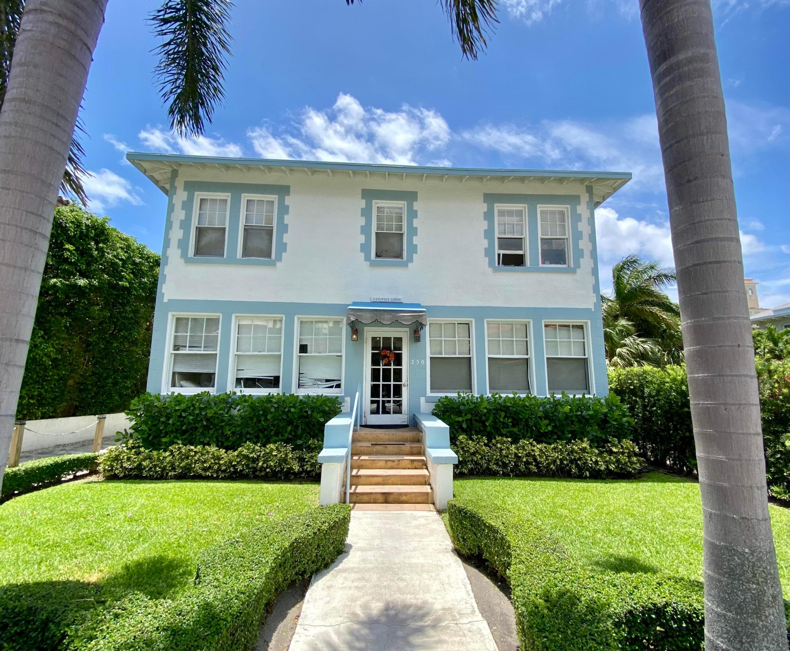 Quaint Palm Beach apartment. Perfect location with the ocean and Intracoastal Waterway a block and a half away and conveniently located in the heart of the Town of Palm Beach. This charming community of one-bedroom apartments, and studios with small kitchens located on Seminole Ave in town are available for unfurnished annual rentals under terrific management. Super close to the shops, restaurants, lakefront bike trail, & the beach. Publix supermarket is a couple blocks away and a block and a half to either beach or Intracoastal bike trail. Quick and easy application and approval process.