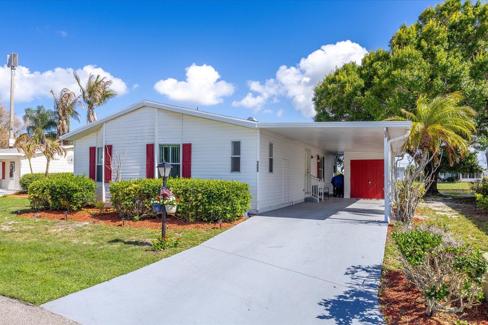 Welcome to your home in The Preserve at Savanna Club, a 55+ manufactured home community in Port St. Lucie, Florida. This single-story residence offers 1,251 square feet of finished living space with two generously appointed bedrooms and two full bathrooms. The efficient layout provides comfortable accommodations and practical living for everyday enjoyment. Located in an established community, this property with a 2018 roof, A/C and HWH presents an excellent opportunity for those seeking an affordable, low-maintenance home in the Port St. Lucie area. Land Lease Property
