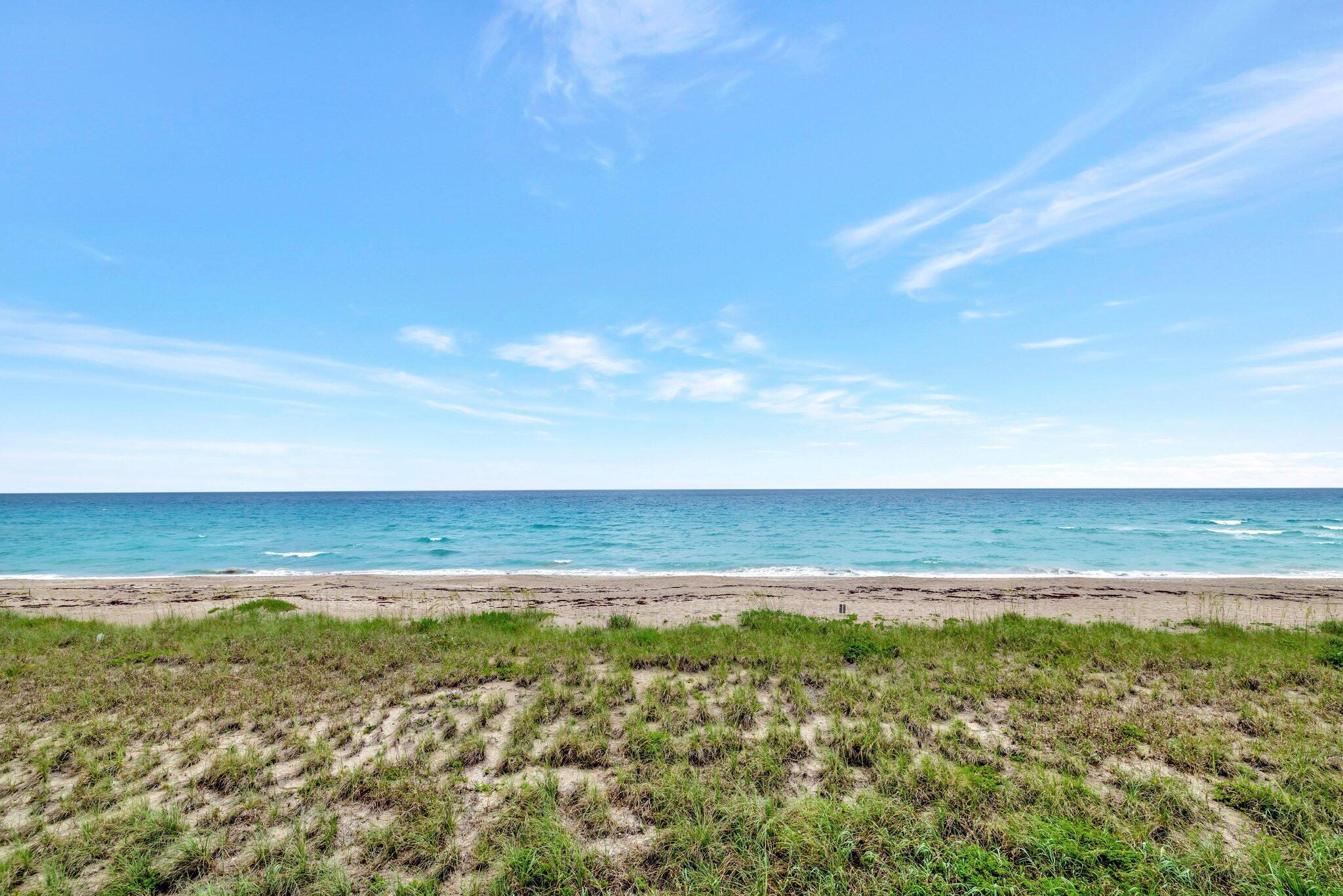 Owner says Let's Make A Deal! Absolutely spectacular, fully renovated and updated PANORAMIC OCEAN VIEW condo in Jensen Beach. This 2/2 is available either unfurnished or furnished. Luxury wood-look plank floors throughout, beautiful wood cabinets, stainless appliances, quartz countertops in kitchen and baths, floor to ceiling tile in showers and top-tier finishes all around. Closets have built-ins and unit comes with BOTH impact windows and accordion shutters. Fantastic well-managed community with reserves. Community has clubhouse, huge pool, tiki hut, shuffleboard and private beach access. Owners have access to storage room and assigned storage locker on 1st floor. Very friendly building and neighbors. ABSOLUTELY THE BEST AND FRIENDLIEST RUN BOARD ON HUTCHINSON ISLAND.
