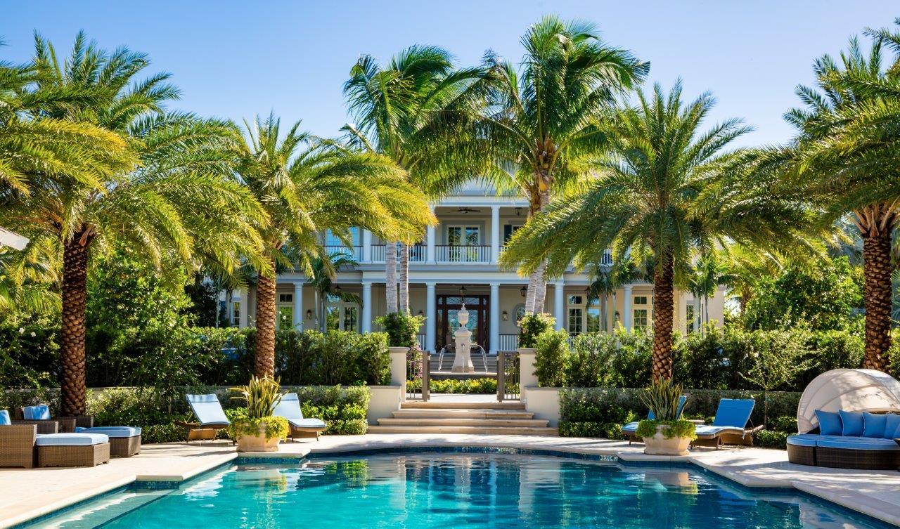 This new construction British Colonial oceanfront estate, due to be complete in 2016, is situated on approximately 3.49 acres with 142 feet of ocean frontage. The elegant residence, designed by Smith and Moore Architects, offers 28,500 +/- total SQ.FT of luxurious living space and spectacular ocean views. Combined the main house, guest house & cabana have 8 bedrooms, 12 full baths & 3 1/2 baths.  Other features include: wine cellar, movie theater, gym, sauna, steam room, elevator, full house generator, walk-in refrigerator and freezer, 4 fireplaces, 6-car garage and much more.