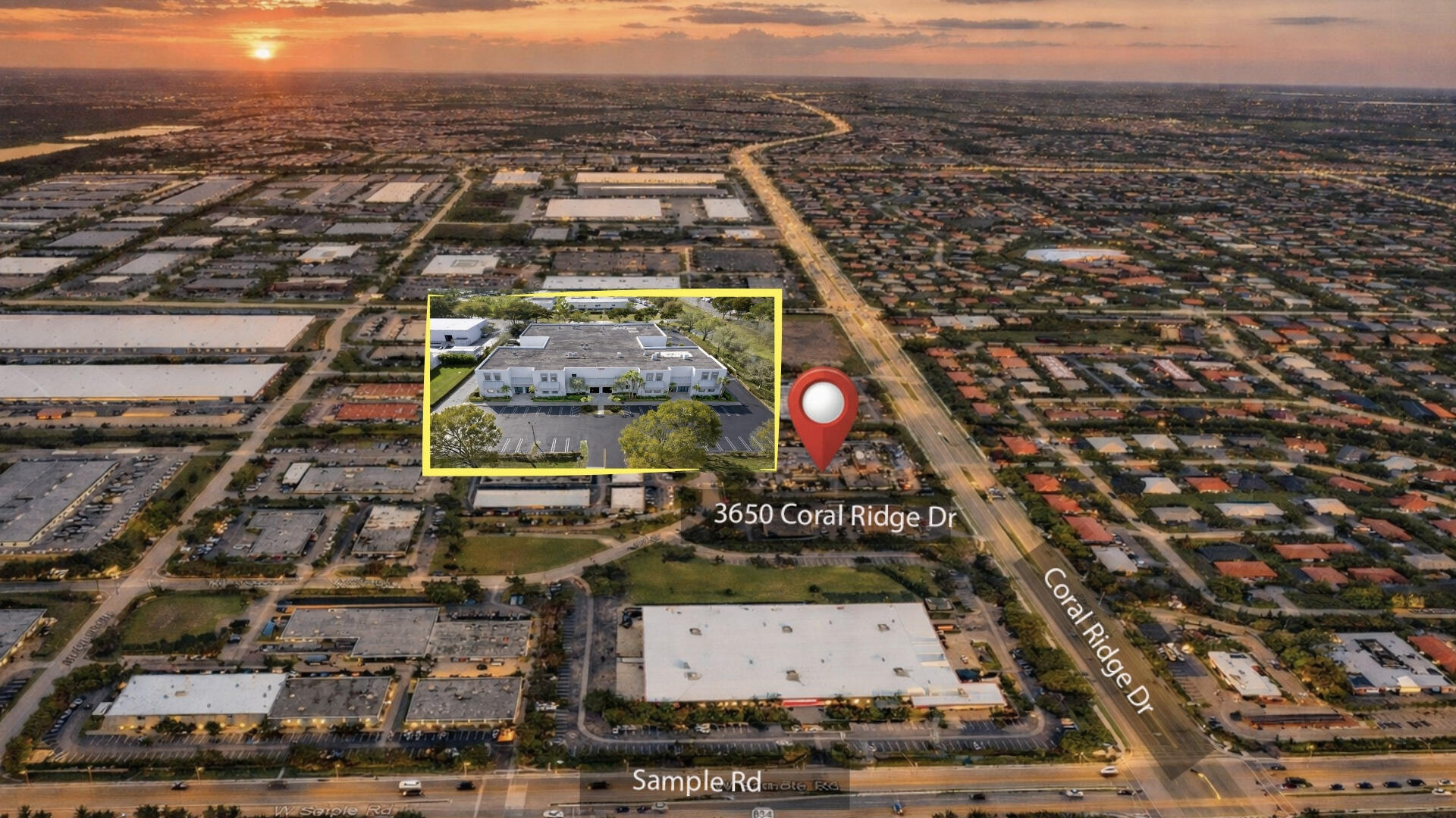 Prime Location!! Modern Two-Story Light Industrial Office/Warehouse Located Directly On Coral Ridge Drive—One Of The Most Desirable And High-Traffic Areas In Coral Springs. This Impressive Property Features Over 5000±Sqft Of Fully Air-Conditioned Workspace With 18-Foot Ceilings, Grade-Level 10x10 Roll-Up Door. Inside, You'll Find 8 Private Offices, Two Bathrooms, 11 Assigned Parking Spaces. Also Available Are Additional Adjacent Units— We Have Three Units That Can Be Sold Separately Or Together For A Total Of 13491 SQ Ft, Unit 102 Is 4140 +/- Sq Ft, Unit 103 Is 4335 SqFt. The Owner Is Open To Rental Options And Possibly Lease Option. Minutes To Sawgrass Expressway And Turnpike.