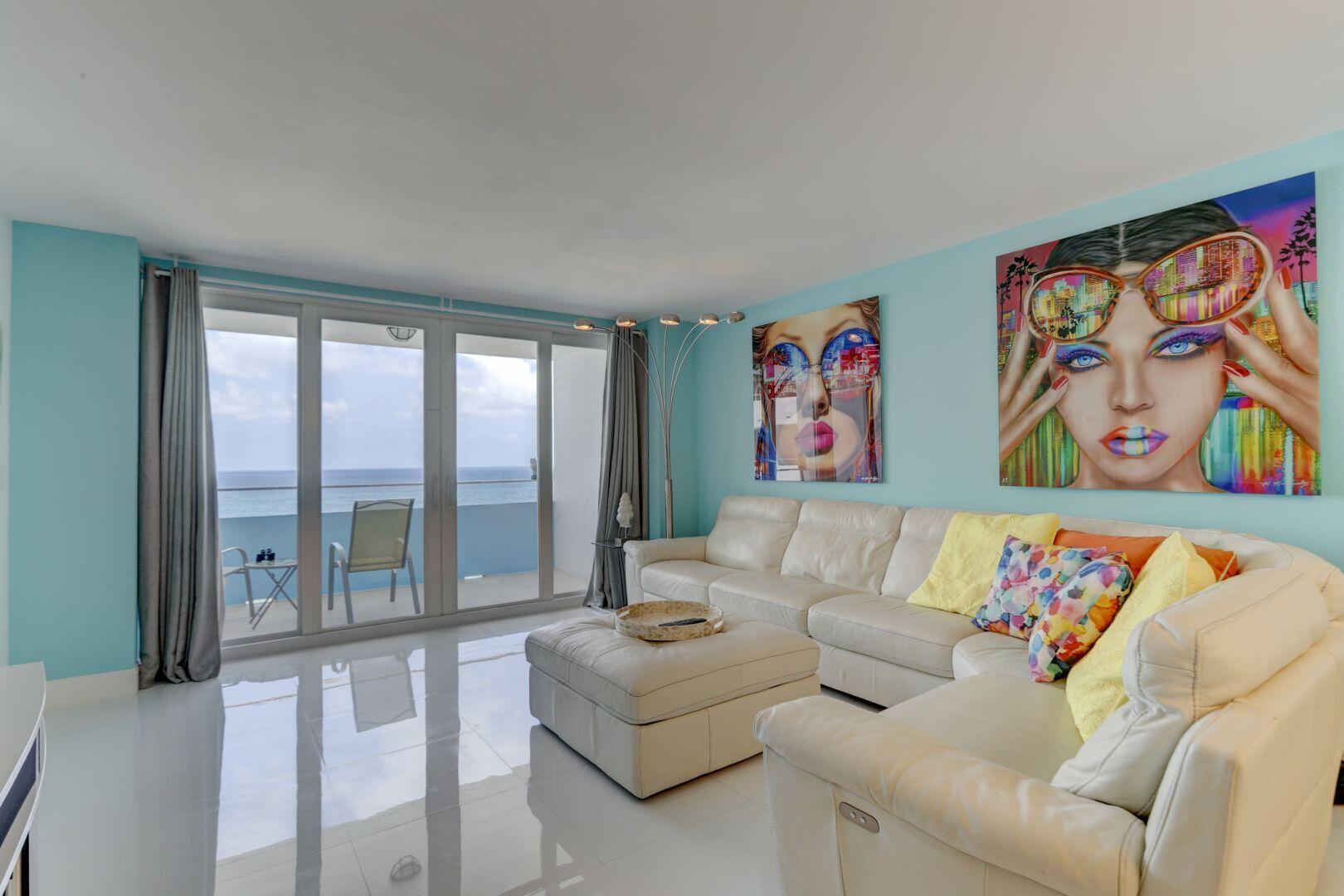 DIRECT OCEAN FRONT CONDO WITH UNOBSTRUCTED VIEW OF THE ATLANTIC. UNLIMITED RENTAL OPPORTUNTIES STARTING DAY 1 OF OWNERSHIP.  YOU CAN ENJOY THE UNIT YOURSELF WITH OPTIONS FOR OWNERS CLOSETS AND/OR RENT IT OUT FOR 1 DAY OR MORE AT A TIME OR AS LONG AS YOU LIKE FOR AS MANY TIMES THROUGHOUT THE YEAR THAT WORKS FOR YOU.  THERE ARE NO HOA RESTRICTIONS FOR RENTING.  PROPERTY AMENITIES INCLUDE A FULL SERVICE TIKI BAR, POOL, CASA CALABRIA ITALIAN RESTAURANT, BEAUTY SALON AND WORKOUT AREA.  FULL KITCHEN INCLUDES APPLICANCES REPLACED IN 2020. UNIT IS BEING SOLD COMPLETELY FURNISHED AND TURNKEY.  UPDATED TECHNOLOGY INCLUDES A SMART LOCK FOR EASE OF ACCESS AND USE, RING CAMERA AND NEST THERMOSTATS. PARADISE AND RENTAL INCOME ARE CALLING YOUR NAME!