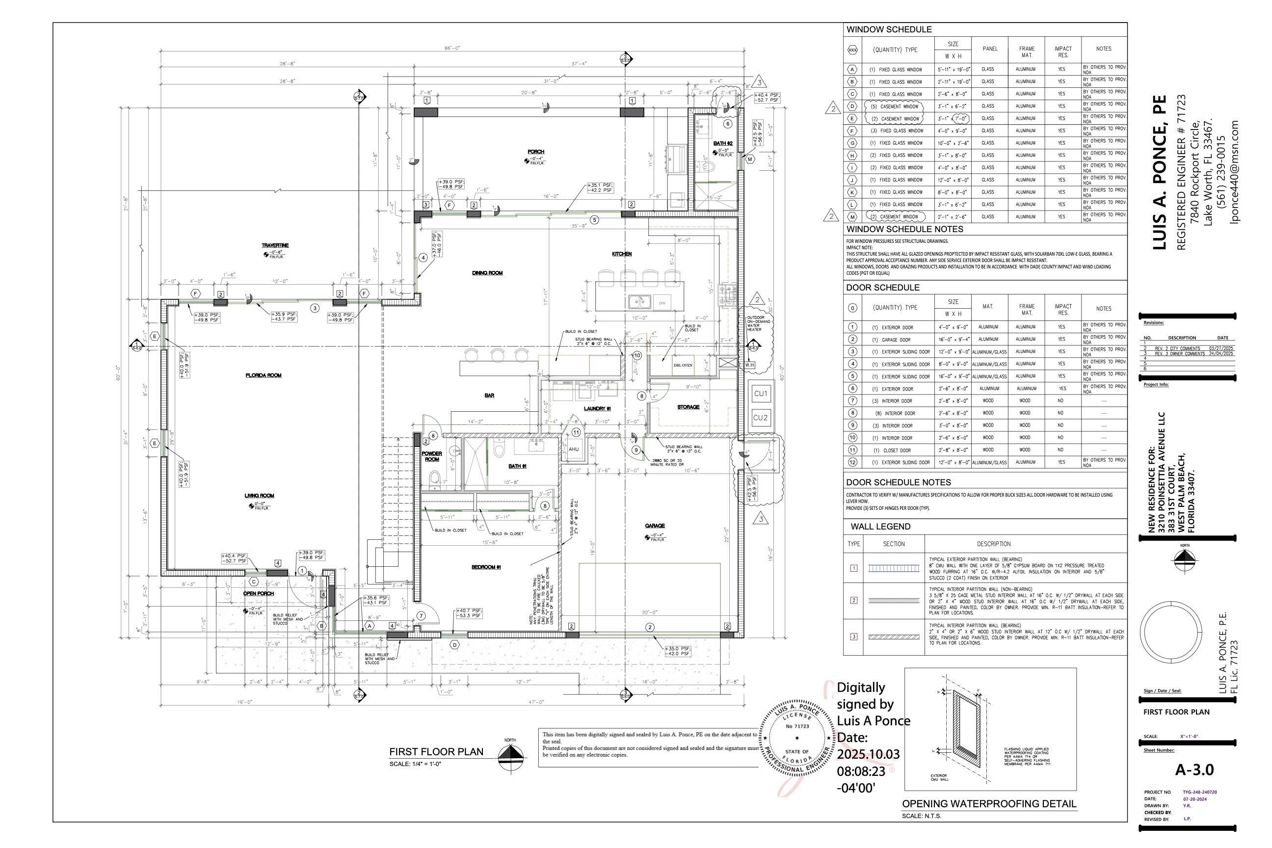 GALE LAKE WORTH 1 REAMNDED - Residential