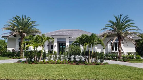 Brand New Construction by Zecca Builders Inc. nearing completion! No expense spared on this spectacular single story home with 4 BR, 6 full baths, 4385 SG living, 6100 total SF. Grand entry with custom mahogany double door opens up to open concept great room & beautiful pool & golf views. Highest quality construction smart house w/ engineered wide plank wood floors thru-out (except baths), recessed LED lighting, detailed ceilings, security system w/cameras, & surround sound. Gourmet kitchen has top-of-the-line Thermador appliances, full size refrigerator & freezer, including 6 burner gas range w/griddle, 48 bottle wine cooler, steam oven, oversized island w/ 2 refrigerator drawers, walk-in pantry. Office w/ private access. Gas heated pool w/ salt system, spa & sun shelf, & summer kitchen. Master suite w/ morning bar, sitting area, his/her baths, & oversized his/her walk-in closets. Her bath has porcelain floor & shower, freestanding soaking tub w/garden view, & water closet., guest suites w/ ensuite baths, mud room. 8' solid core doors, 2 tankless water heaters, central vac. 2.5 car garage has separate golf cart access, additional detached 1 car garage. Large laundry room has quartz counters & extensive storage. Beautiful fairway views. Old Marsh is a prestigious gated golf community on 456 AC of FL wetlands w/ 30,000 SF clubhouse. Price subject to change without notice....