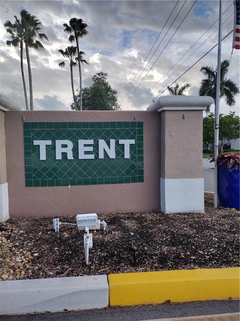 Welcome to Trent, a Kings Point community, one of the most sought-after vibrant 55 plus communities in the Greater Fort Lauderdale area. This EXCEPTIONALLY WELL PRICED condo is located in Tamarac. Trent is a gated community, away from big city noise, but still close to the beach, shopping, dining and medical facilities. Trent offers 10 min easy access to I-75, I-95 and the Turnpike.  This First floor, 2-bedroom 2 bath, spacious 1325 sq.ft. corner unit has a combination of ceramic tile and bedroom carpet, a large, renovated kitchen, granite counters, stainless steel appliances, upgraded bathrooms, impact windows, shutters on doors, master with his & her closets AND assigned parking. It's just what you been looking for! The entrance offers a view to the beautiful courtyard of the
